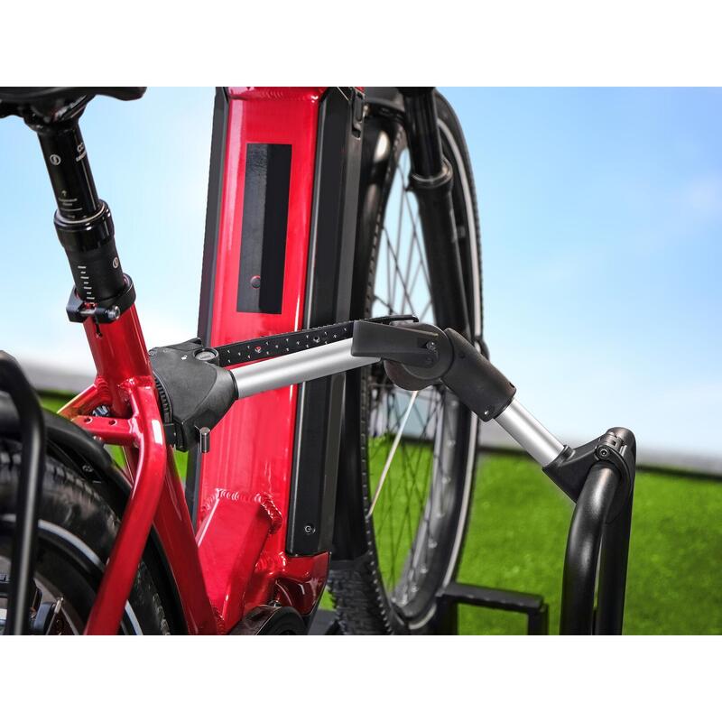 PORTE-VÉLO EUFAB: FIXE-CADRE À STRAP INCLINABLE AMOVIBLE Ø 25 + 30 MM ET ANTIVOL