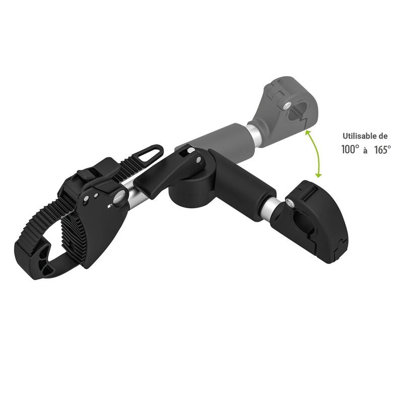 PORTE-VÉLO EUFAB: FIXE-CADRE À STRAP INCLINABLE AMOVIBLE Ø 25 + 30 MM ET ANTIVOL