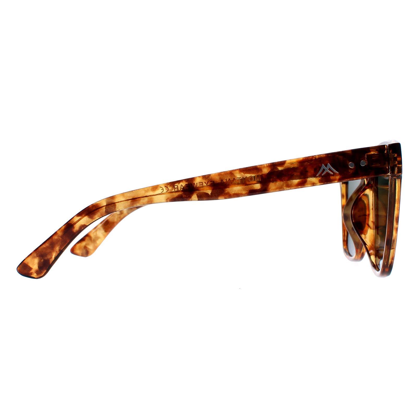 Montana Square Unisex Shiny Havana Soft Demi Green Polarized MP72 4/4