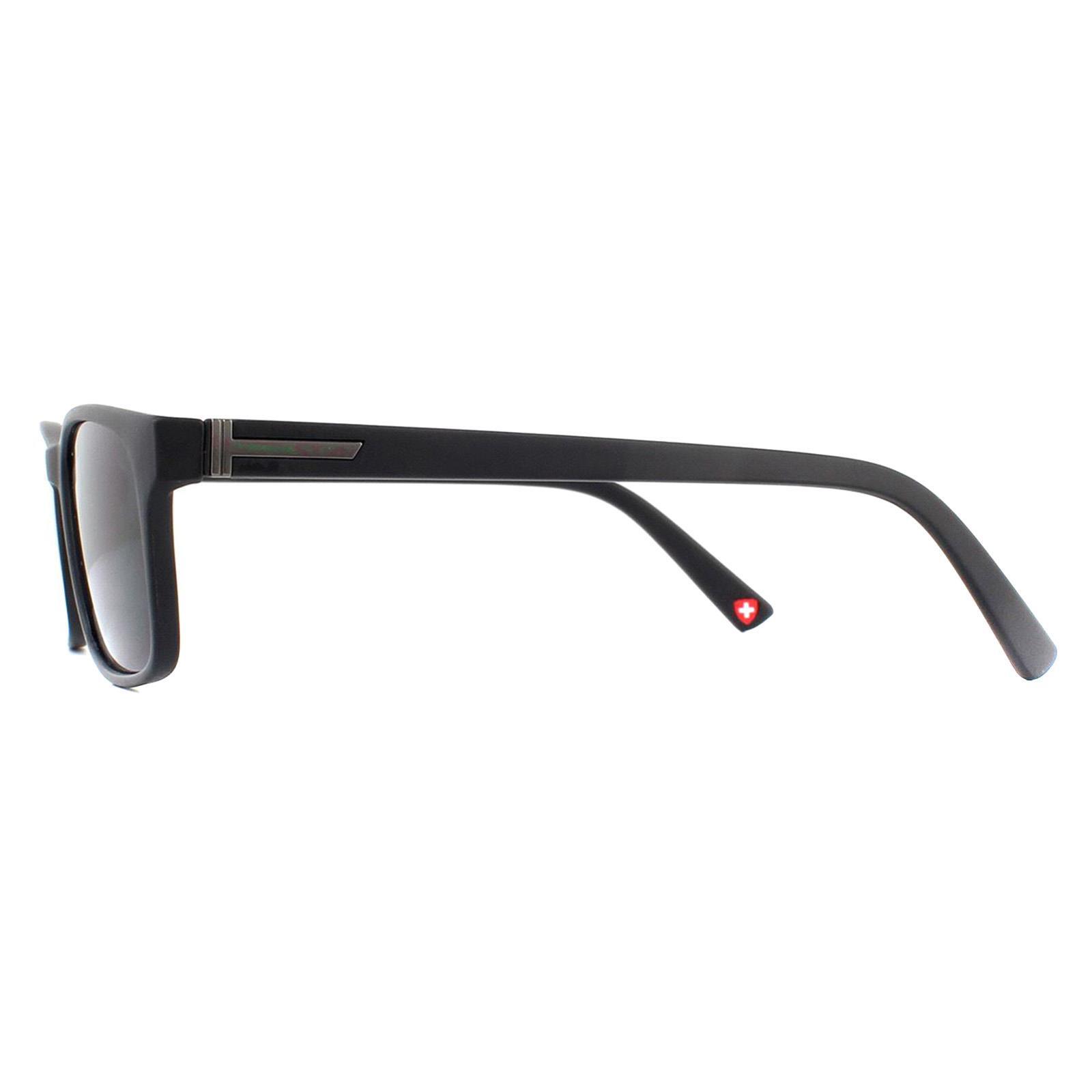 Montana Rectangle Unisex Black Grey Readers +2.00 Sunglasses 3/4