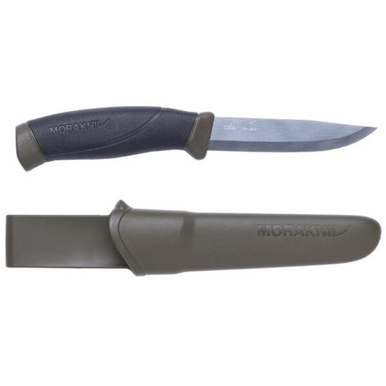 MoraKniv Couteau d'extérieur Companion MG en acier inoxydable - Vert olive
