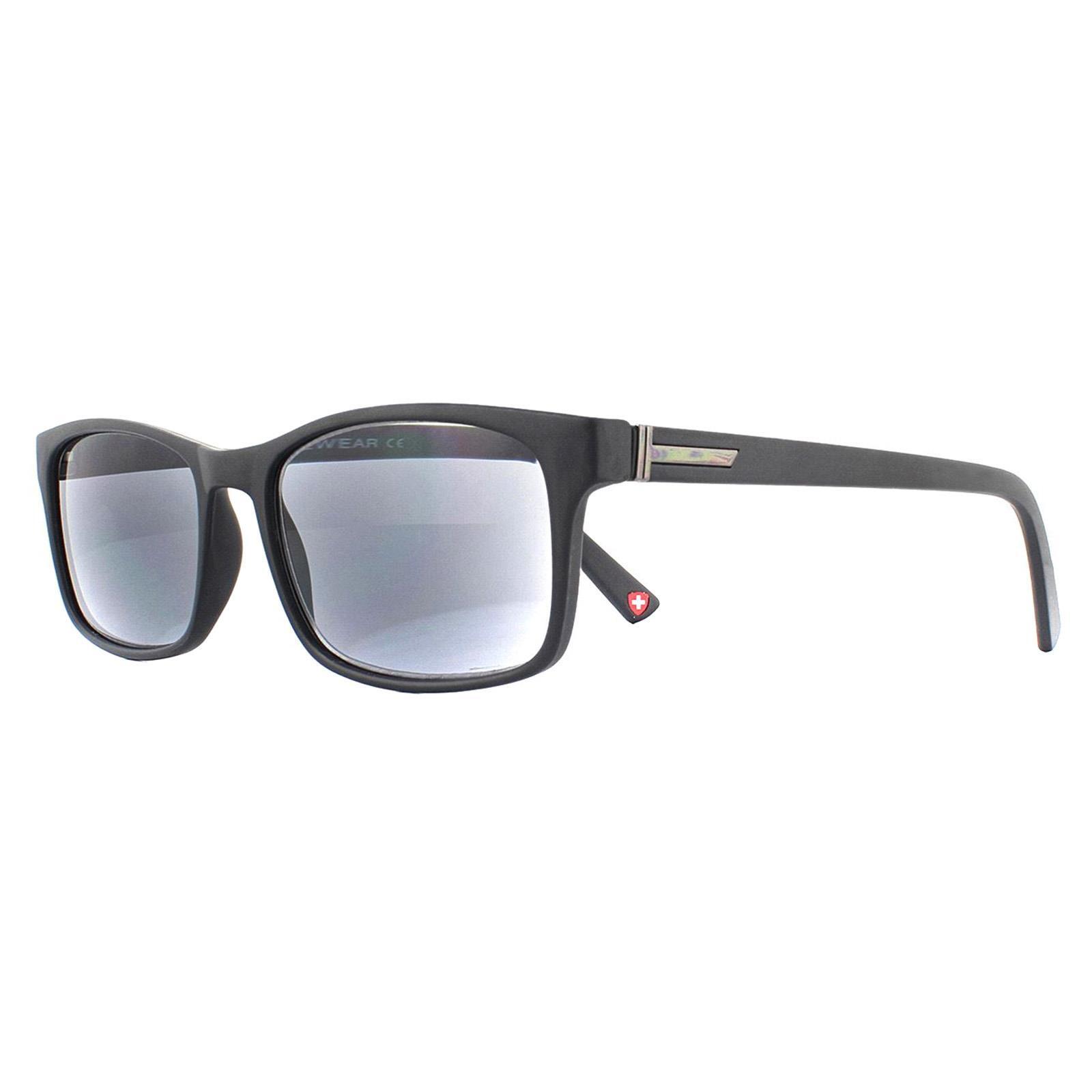 Montana Rectangle Unisex Black Grey Readers +2.50 Sunglasses 2/4