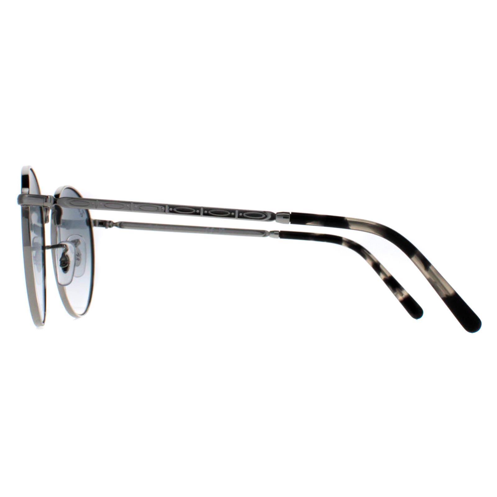 Ray-Ban Round Unisex Silver Blue Gradient RB3637 New Round 3/4
