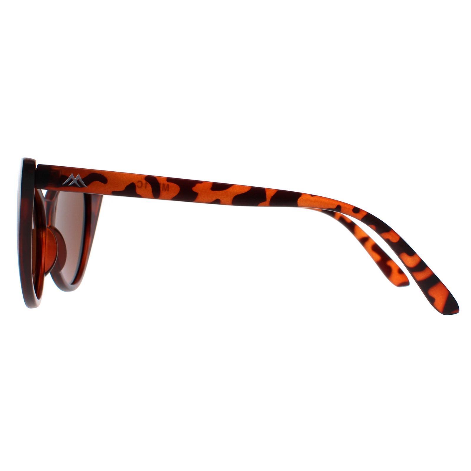 Montana Cat Eye Womens Matte Tortoise Brown Polarized MP71 3/4
