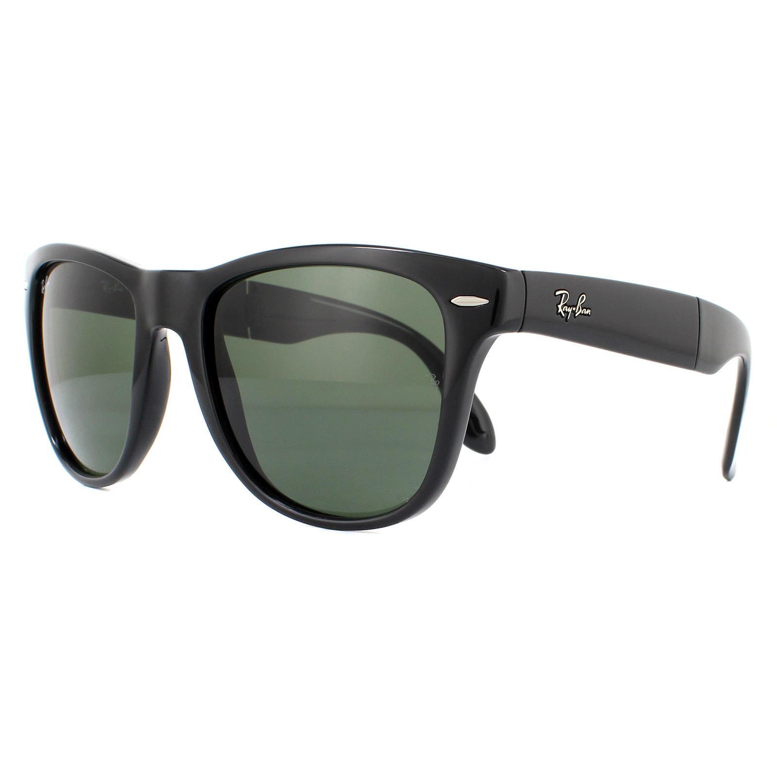 Ray-Ban Rectangle Unisex Black Green Sunglasses 2/4