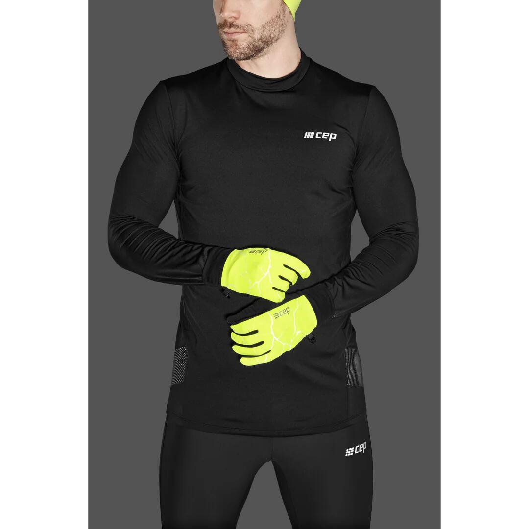 Sportowe rękawiczki odblaskowe CEP Reflective unisex 3/5