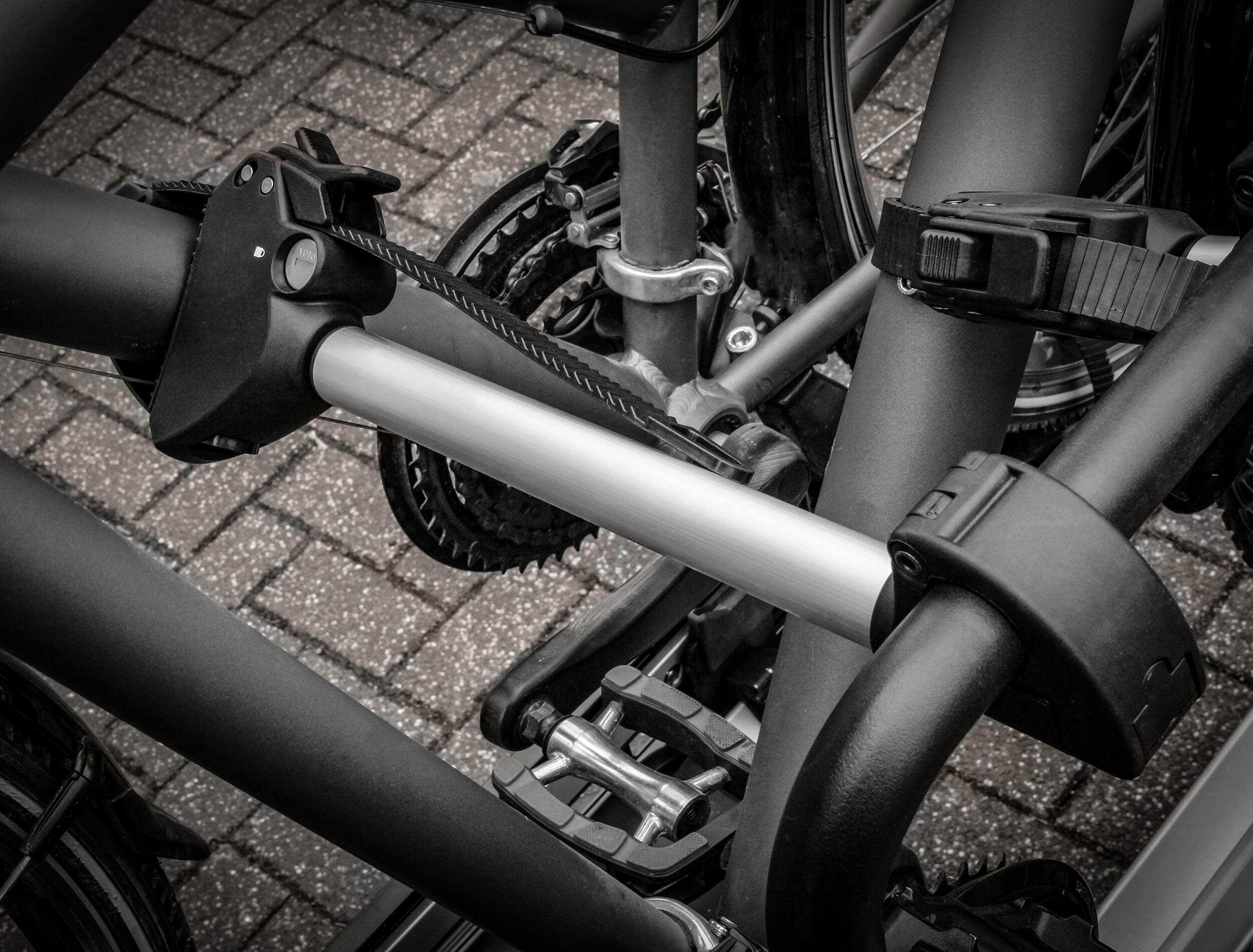 PORTE-VÉLO EUFAB : FIXE-CADRE LONG AMOVIBLE Ø 25 + 30 MM ANTIVOL AVEC COLLIER DE 3/5
