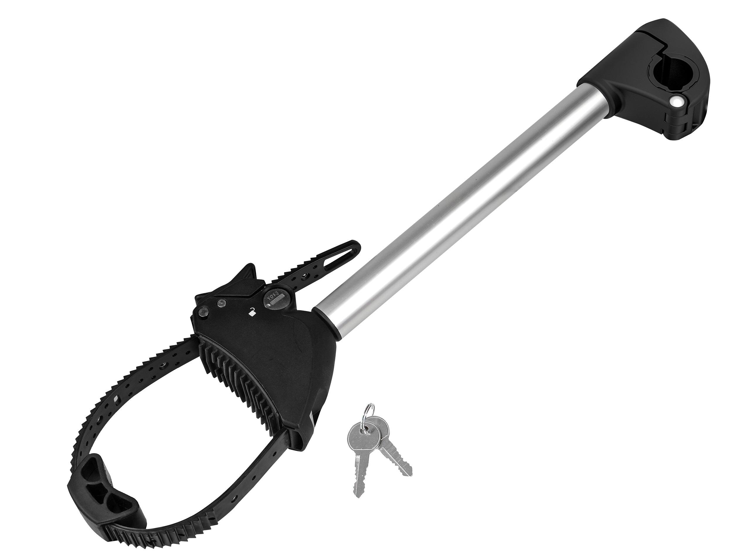 PORTE-VÉLO EUFAB : FIXE-CADRE LONG AMOVIBLE Ø 25 + 30 MM ANTIVOL AVEC COLLIER DE 1/5