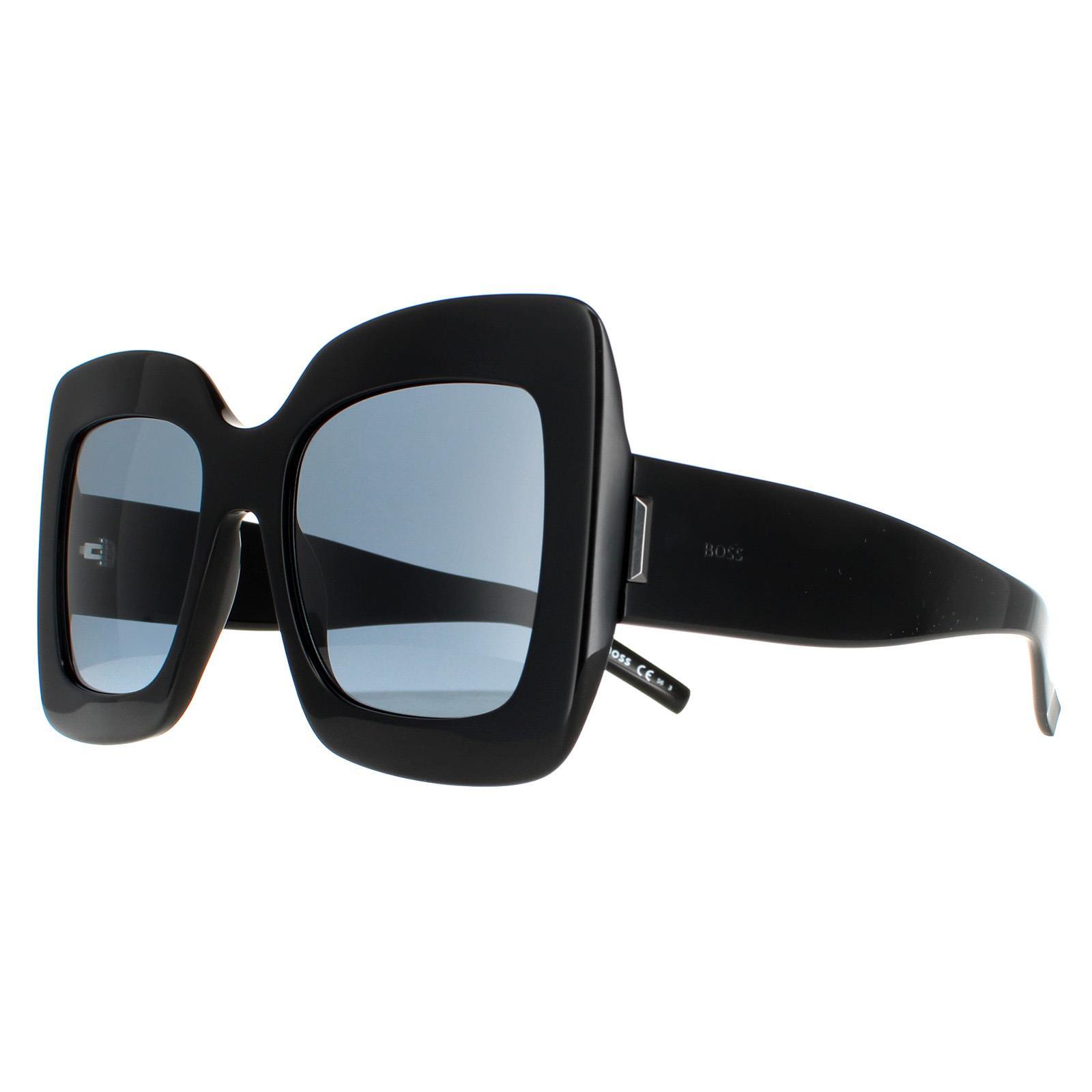 Hugo Boss Square Womens Black Grey Sunglasses 2/4