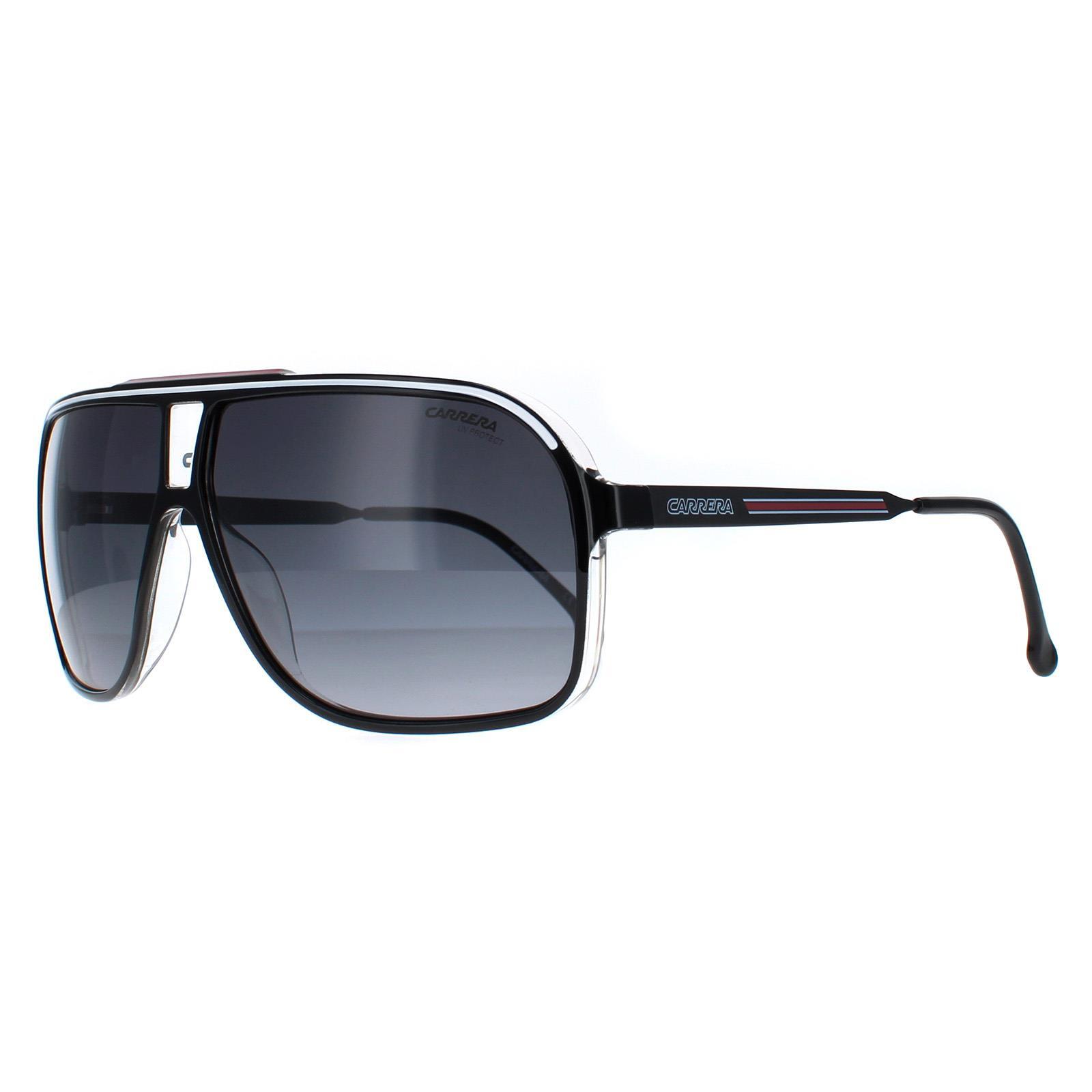 Carrera Aviator Mens Black Red Grey Gradient GRAND PRIX 3 2/4