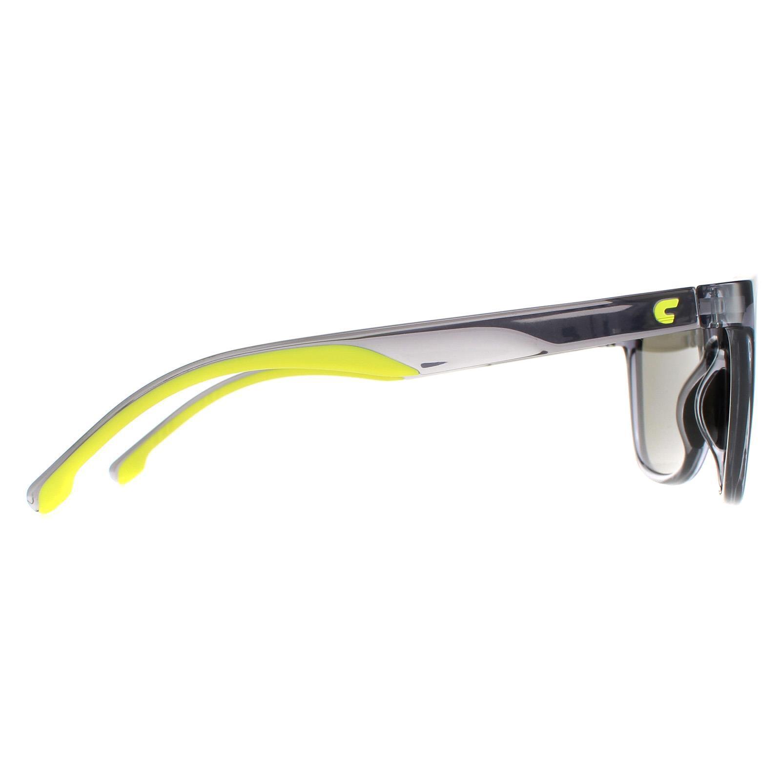 Carrera Square Unisex Grey Green Multilayer Mirror Sunglasses 4/4
