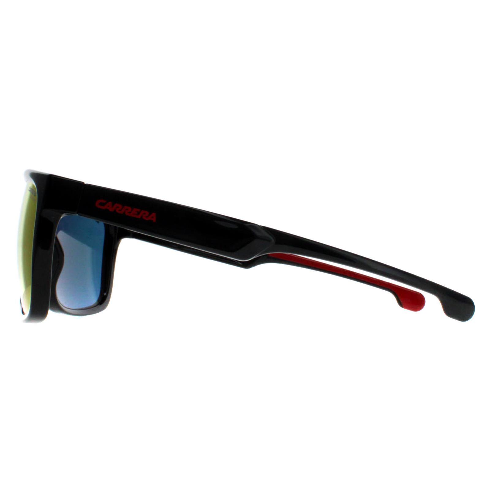 Carrera Rectangle Mens Black and Red Red Multilayer Mirror Ducati CARDUC 001/S 3/4