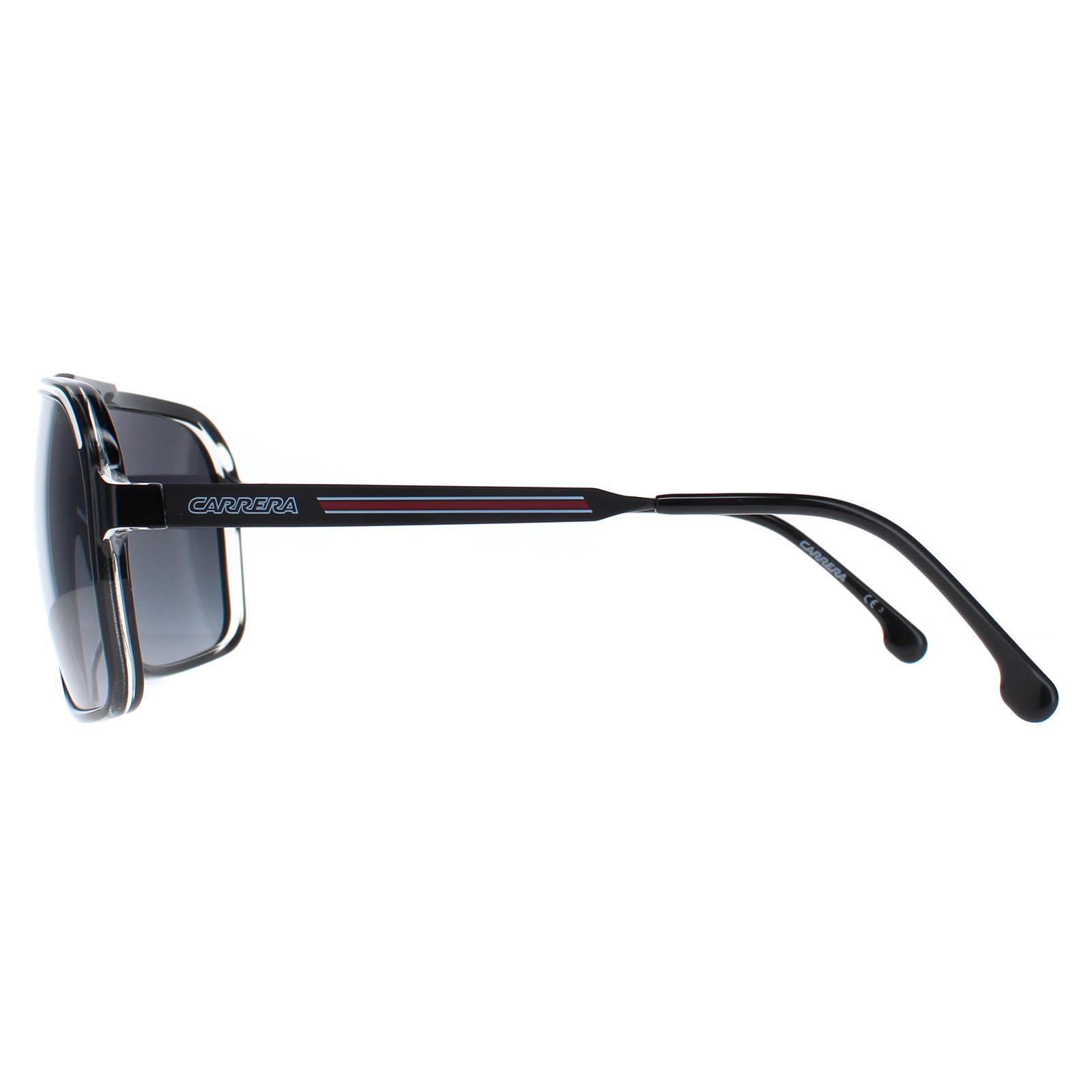 Carrera Aviator Mens Black Red Grey Gradient GRAND PRIX 3 3/4