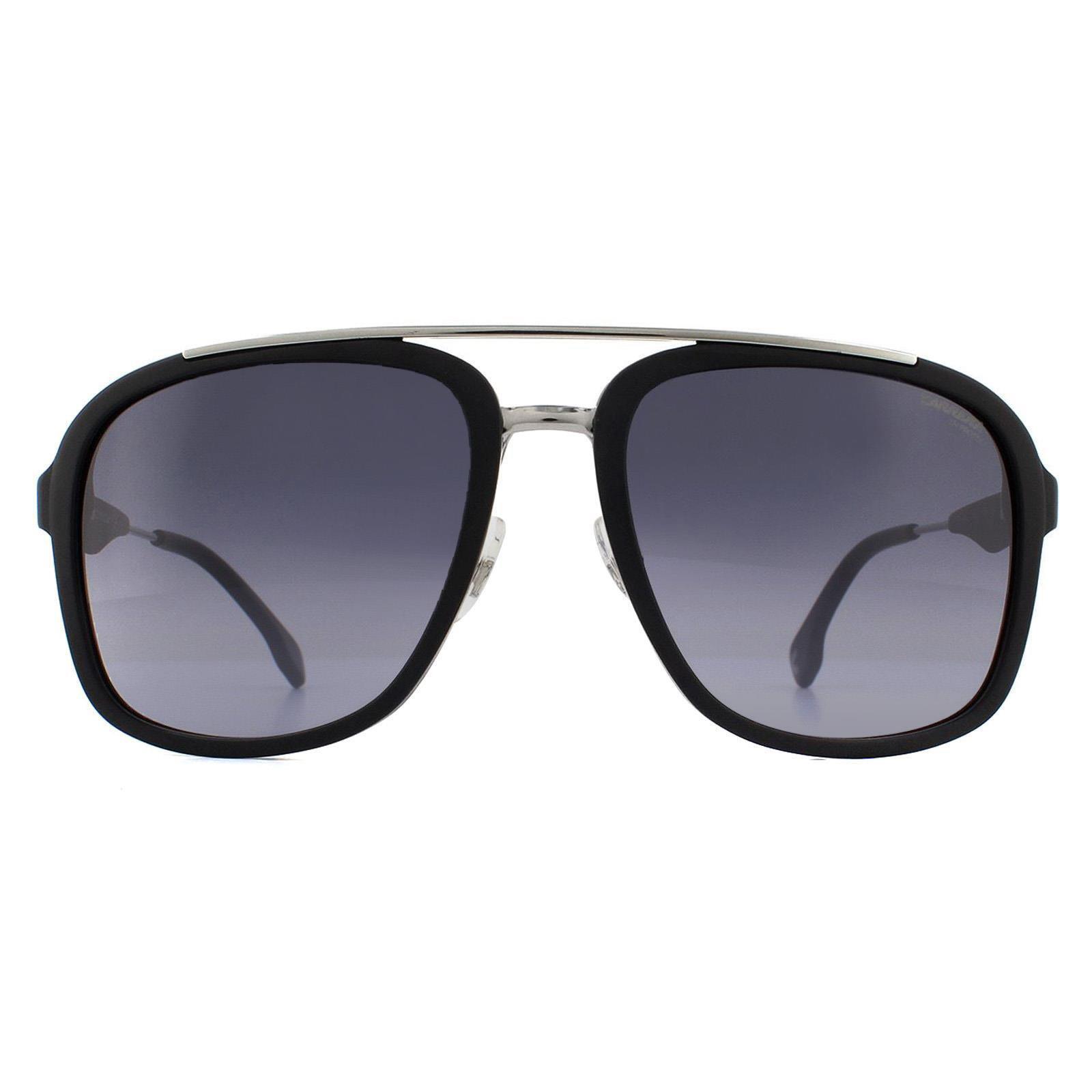 CARRERA Carrera Aviator Mens Ruthenium Matte Black Dark Grey Gradient Sunglasses