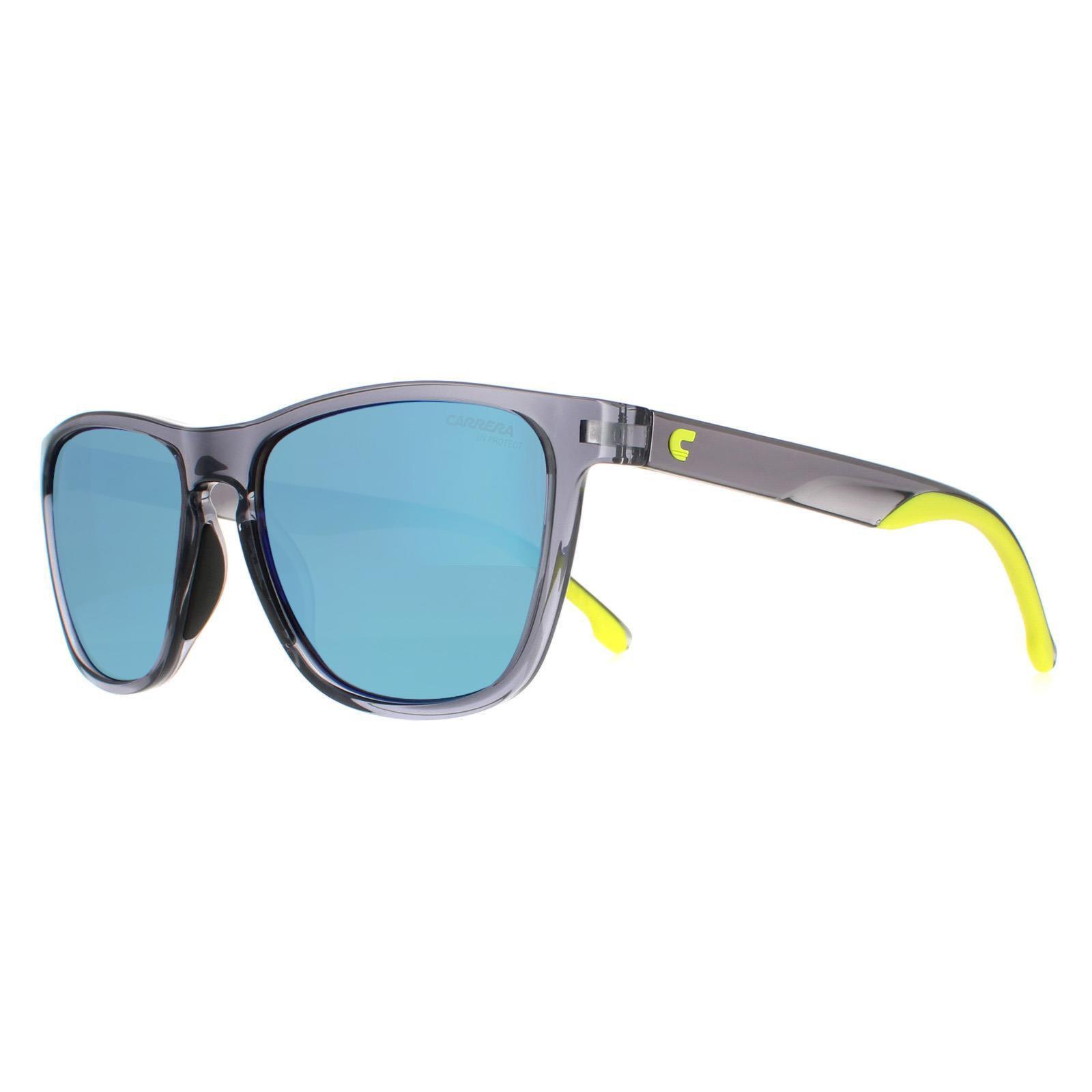 Carrera Square Unisex Grey Green Multilayer Mirror Sunglasses 2/4