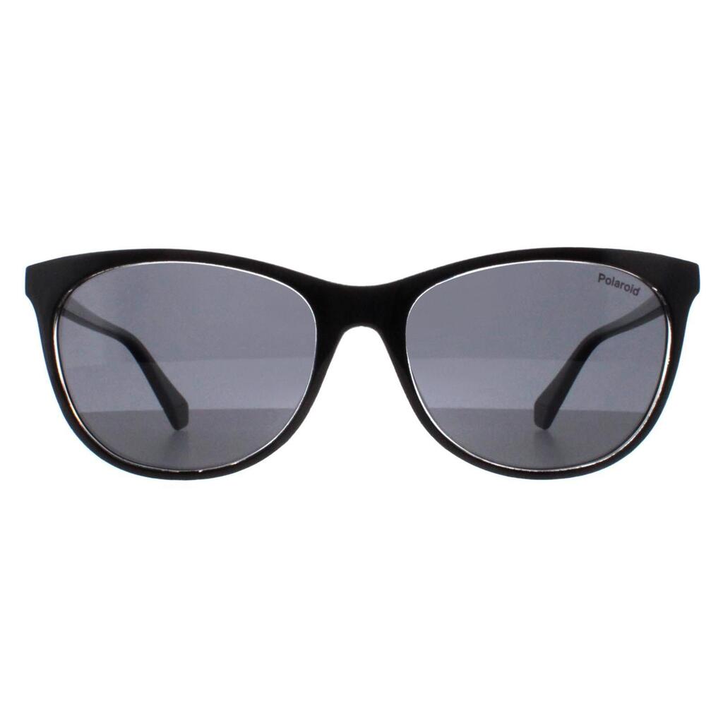 Polaroid Cat Eye Womens Black Crystal Grey Polarized PLD 4161/S
