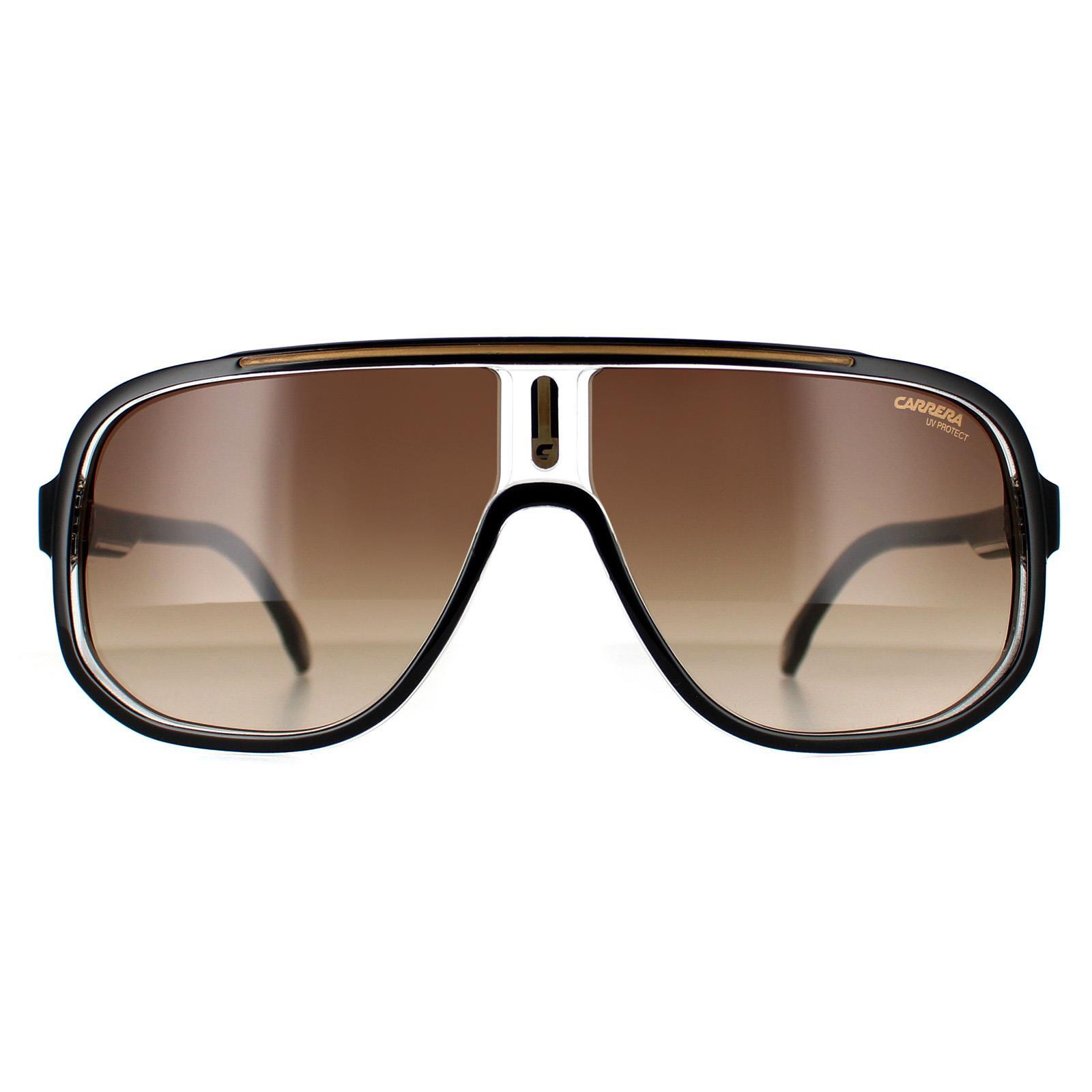 CARRERA Carrera Rectangle Mens Black Gold Brown Gradient 1058/S