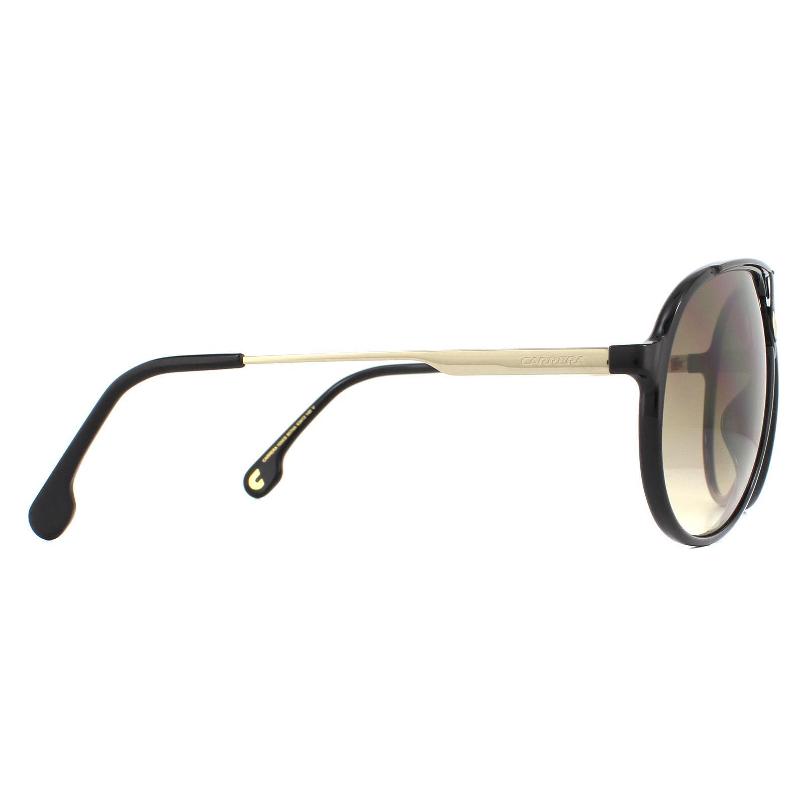 Carrera Aviator Mens Black Brown Gradient Sunglasses 4/4