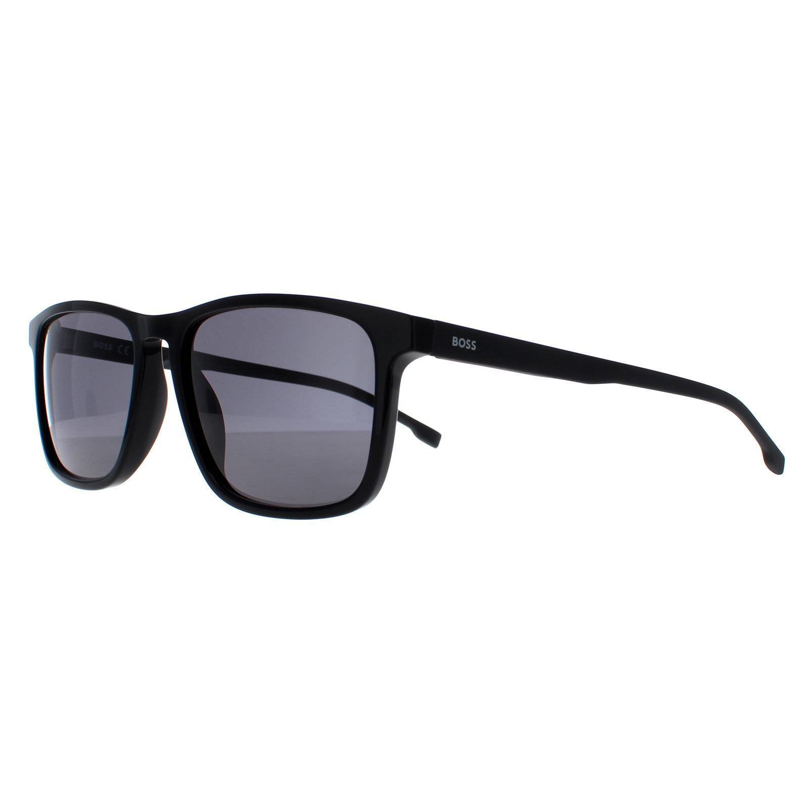 Lunettes de soleil Hugo Boss BOSS-0921-S noir acétate Ø55 mm 2/4