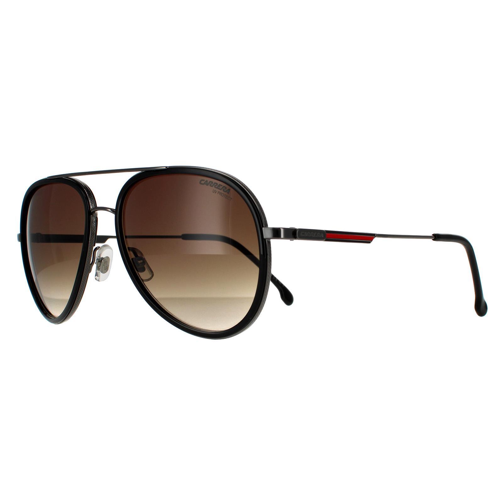 Carrera Aviator Mens Black Brown Gradient Sunglasses CARRERA Decathlon