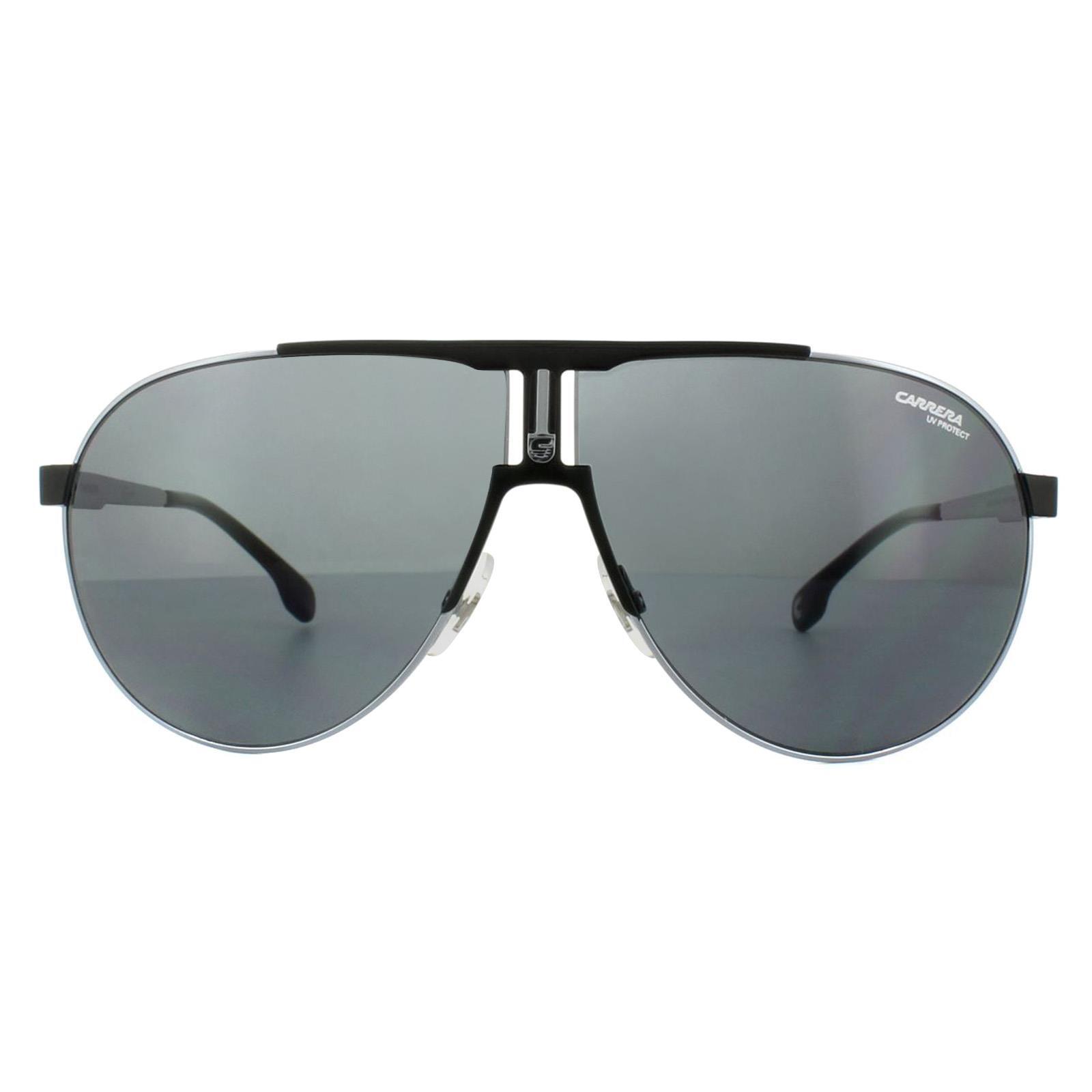 CARRERA Carrera Aviator Unisex Ruthenium Matt Black Grey Blue Sunglasses