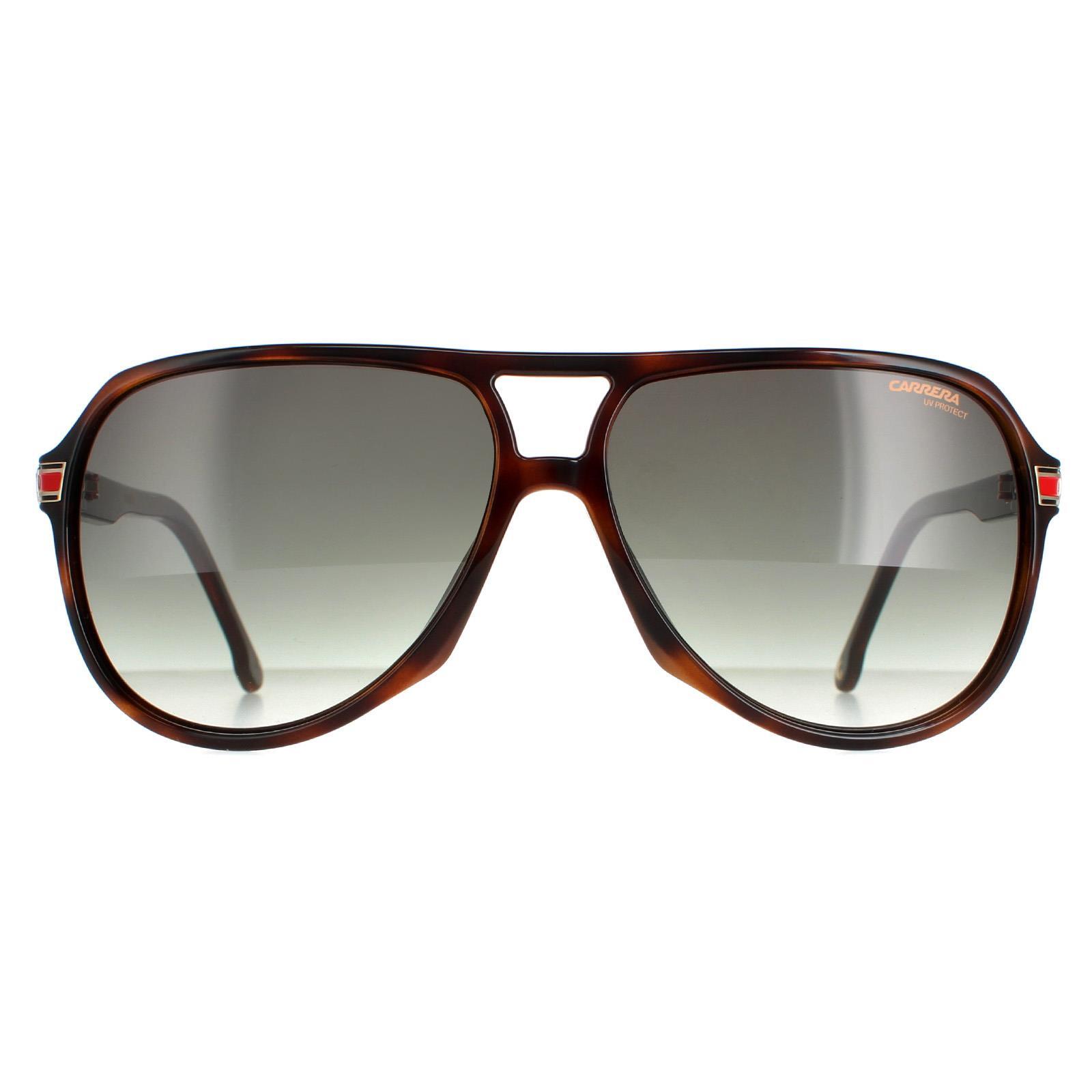 Carrera Aviator Unisex Havana Green Gradient Sunglasses 1/4