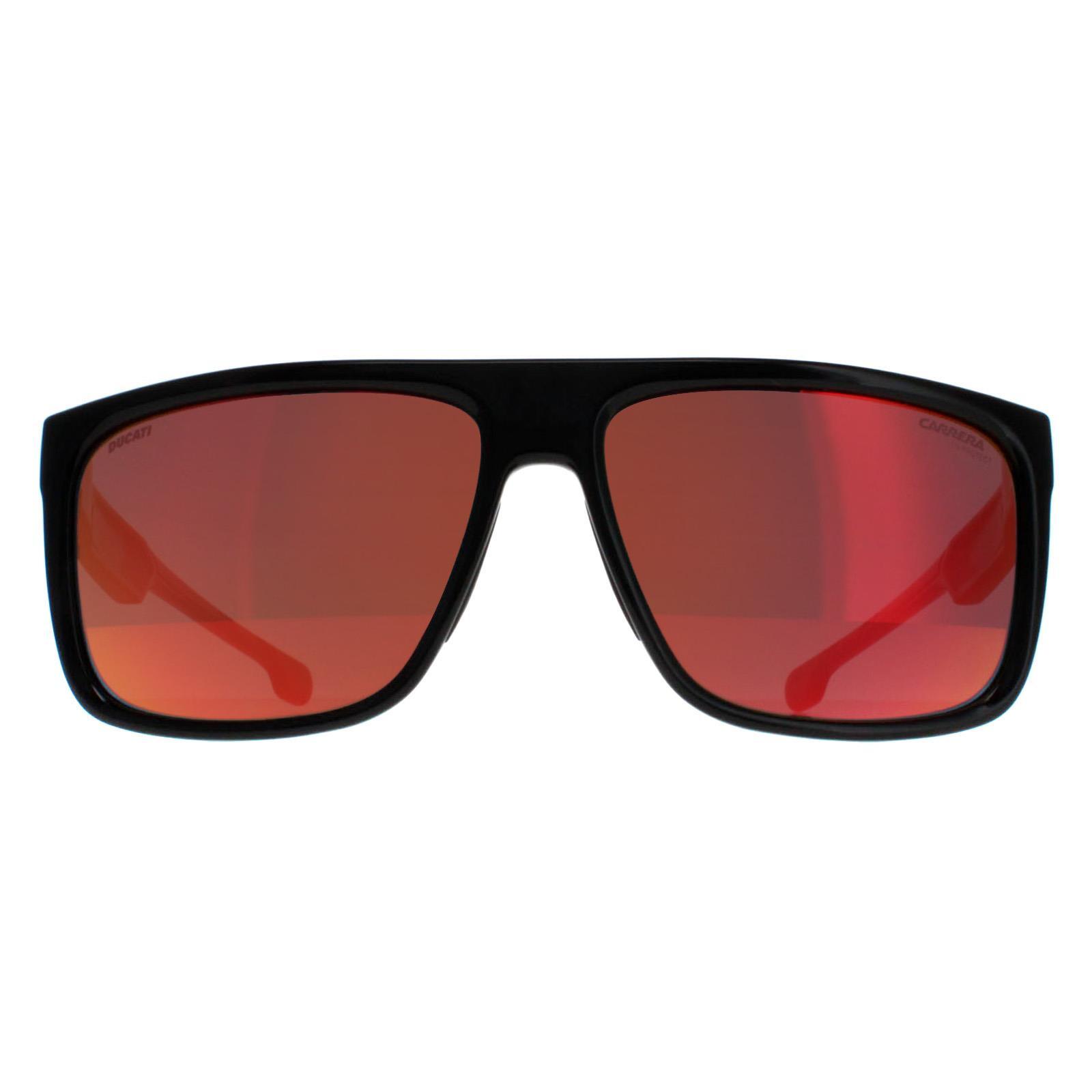 Carrera Rectangle Mens Black and Red Red Multilayer Mirror Ducati CARDUC 001/S 1/4