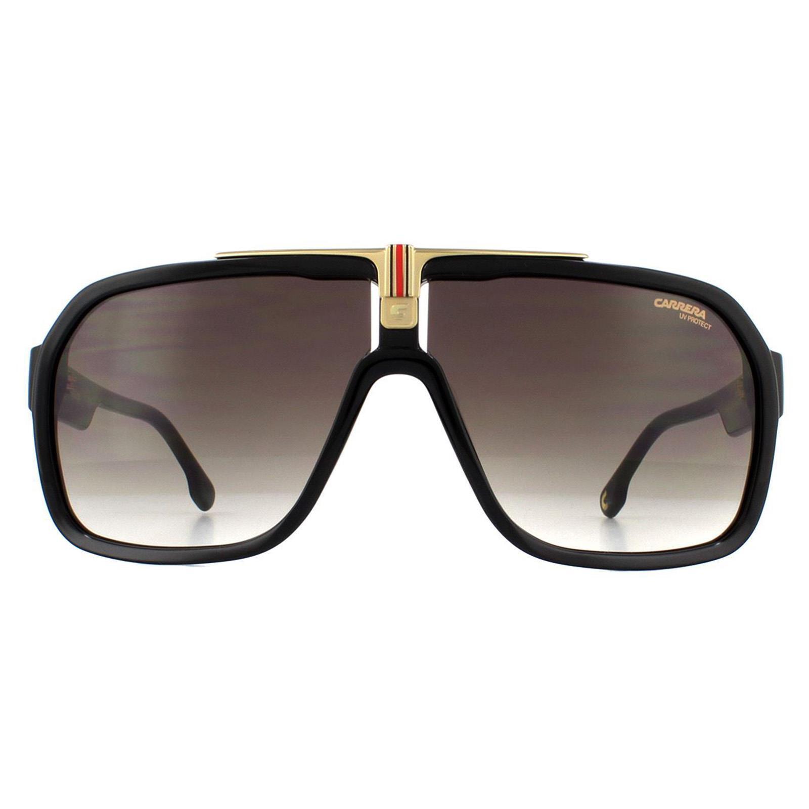 CARRERA Carrera Shield Mens Black Brown Gradient Sunglasses
