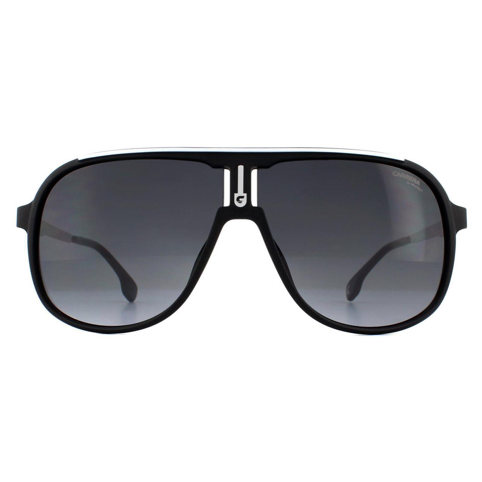 CARRERA Carrera Aviator Mens Matte Black Dark Grey Gradient Sunglasses