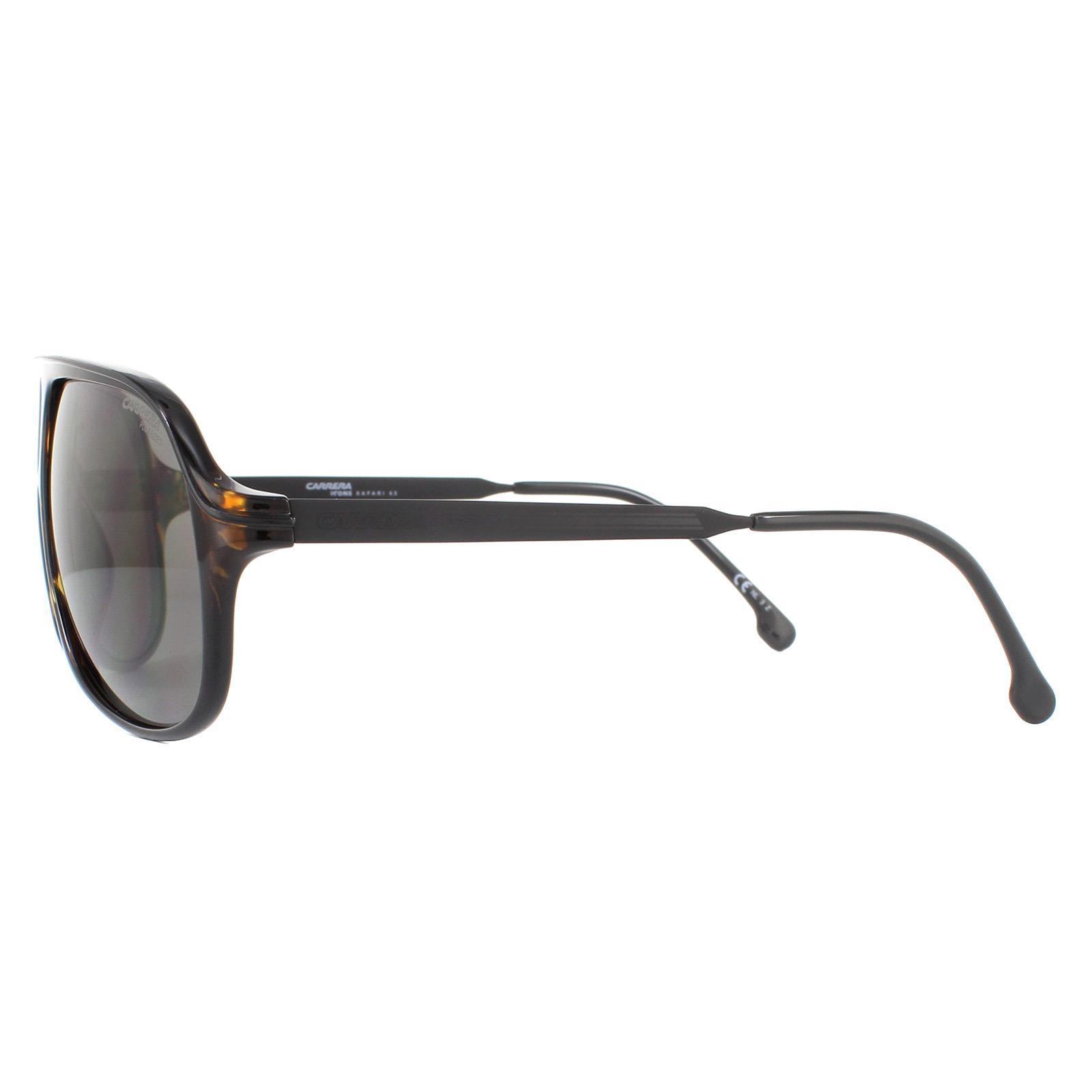 Carrera Aviator Unisex Havana Grey Polarized Sunglasses 3/4