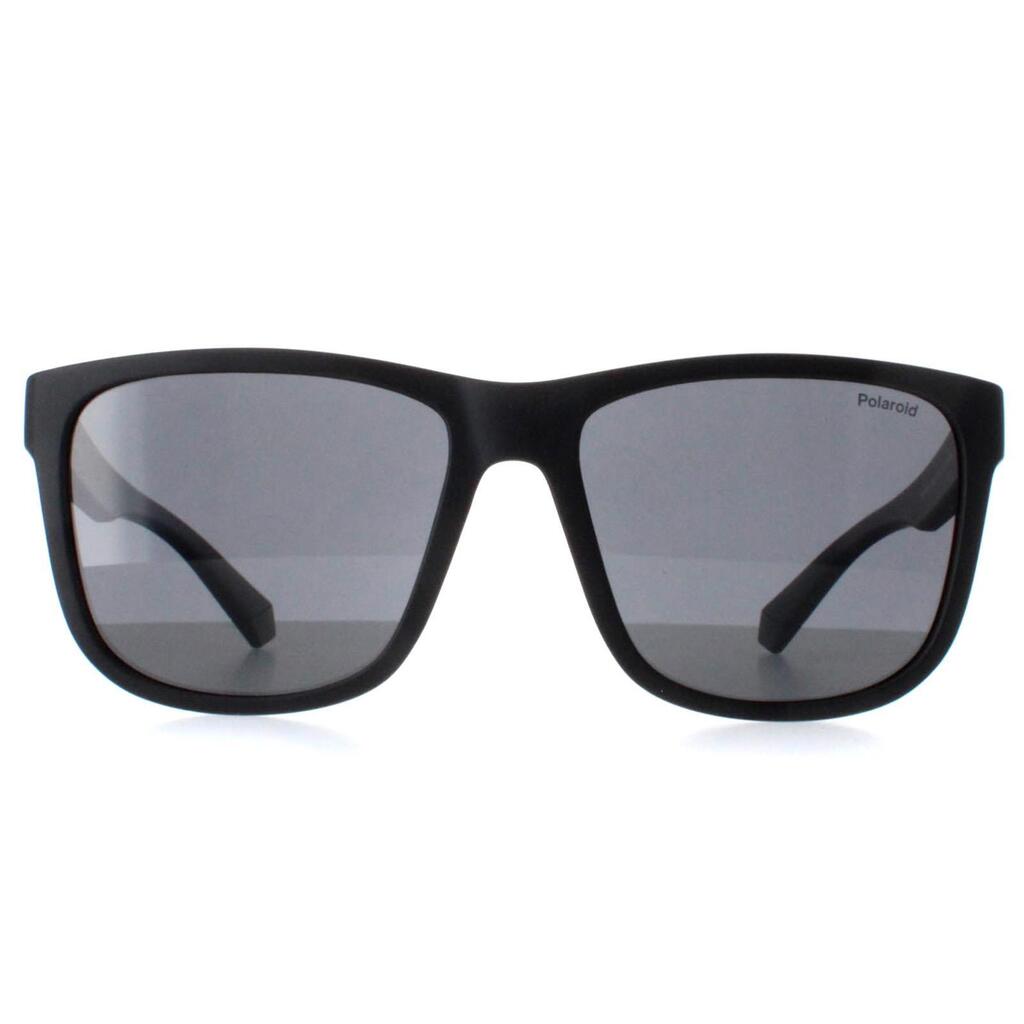 Polaroid Square Mens Matte Black Grey Polarized PLD 2155/S
