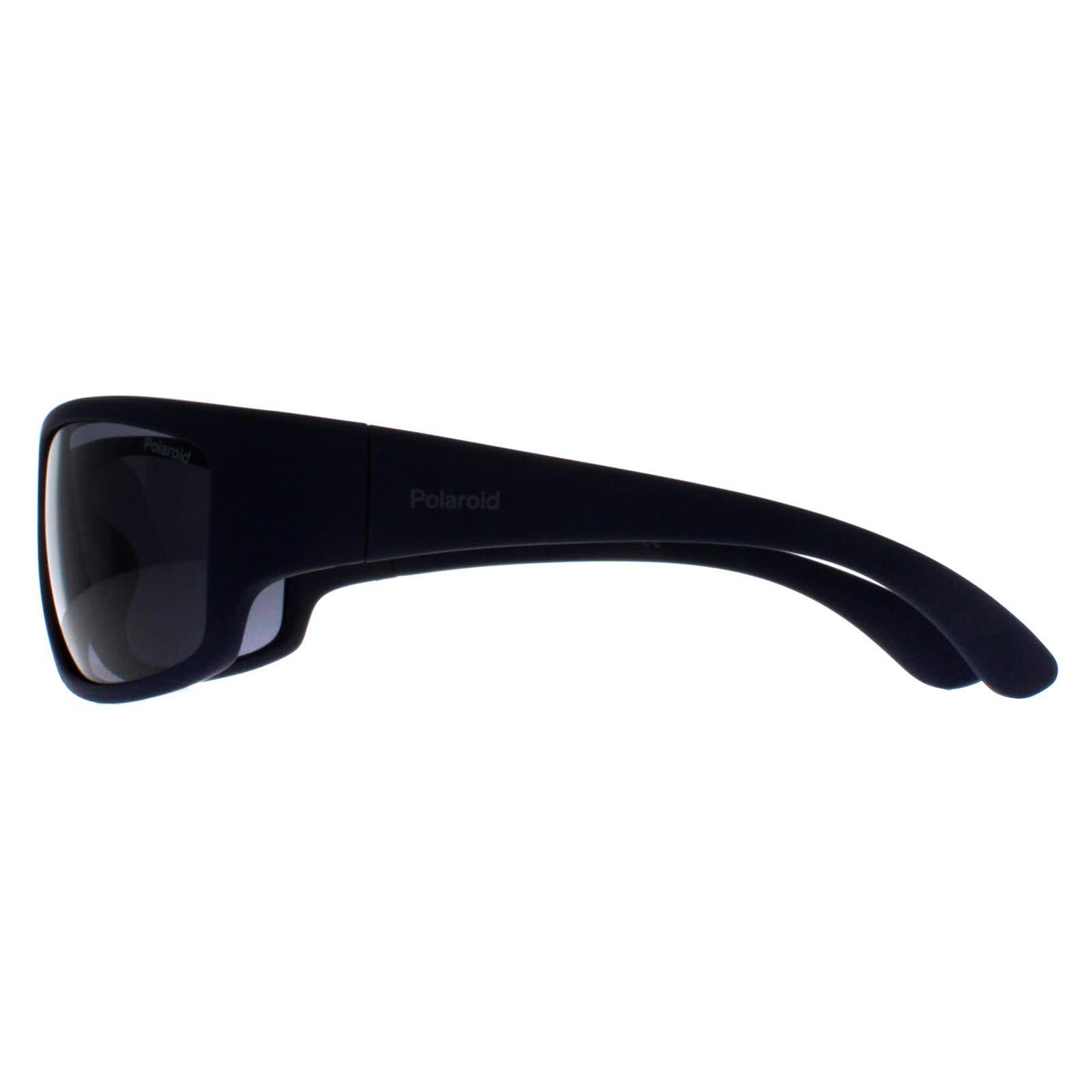 Polaroid Wrap Unisex Matte Blue Grey Blue Polarized PLD 7005/S 3/4
