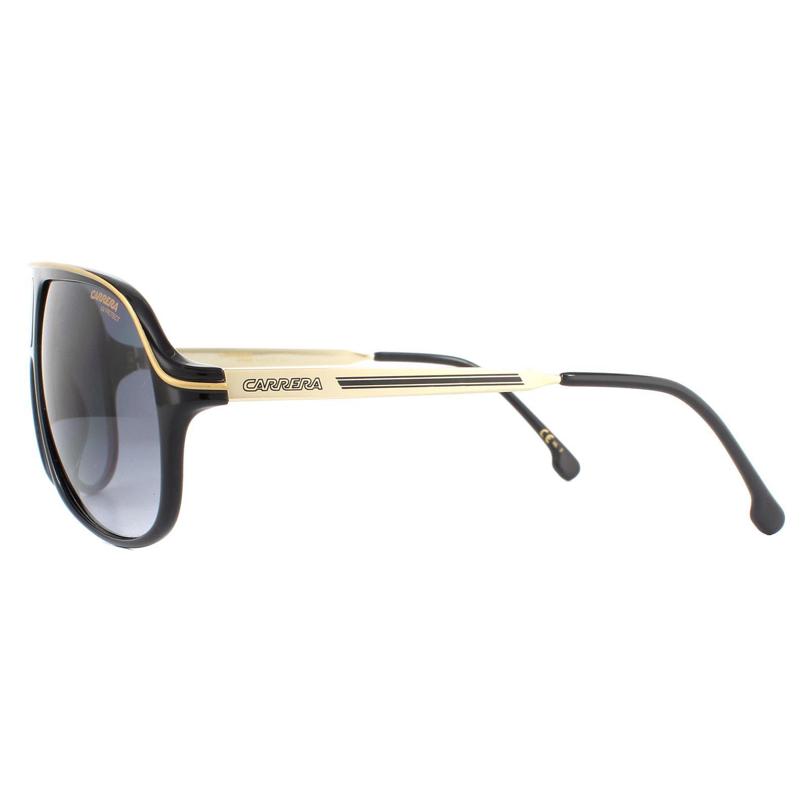 Carrera Aviator Unisex Black Dark Grey Gradient Sunglasses 3/4