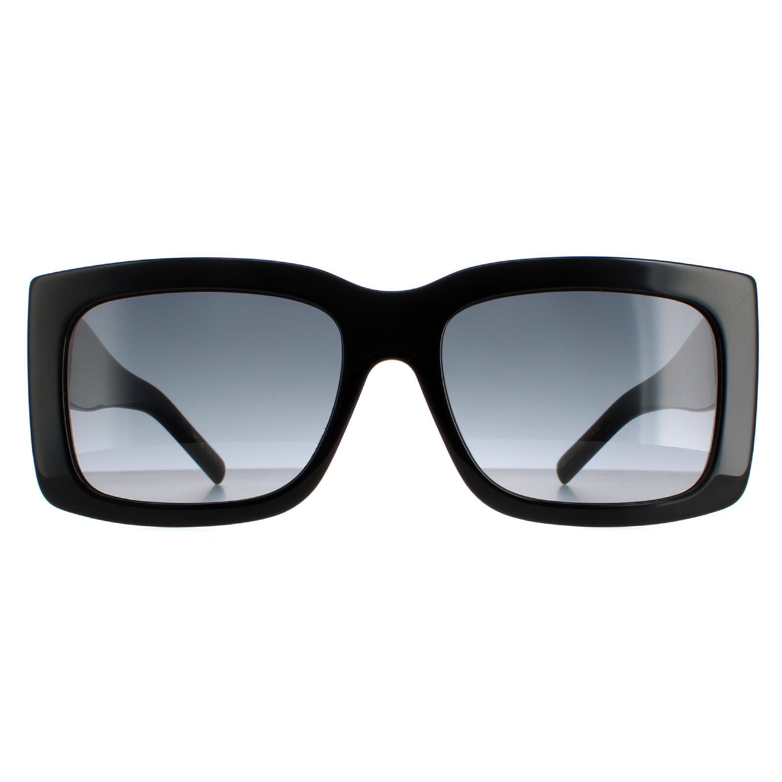 HUGO BOSS Hugo Boss Rectangle Womens Black Dark Grey Gradient Sunglasses