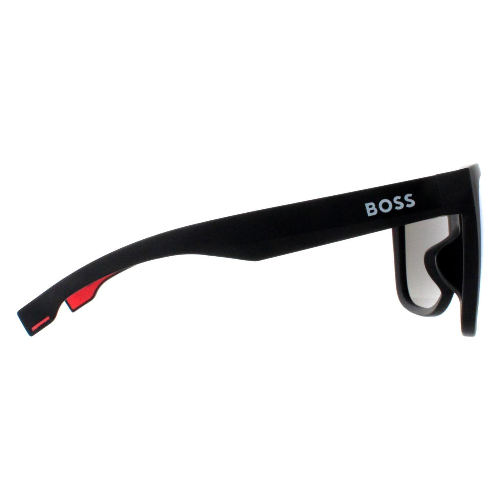 Hugo Boss Square Mens Matte Black Red Green Multilayer BOSS 1453/F/S 4/4