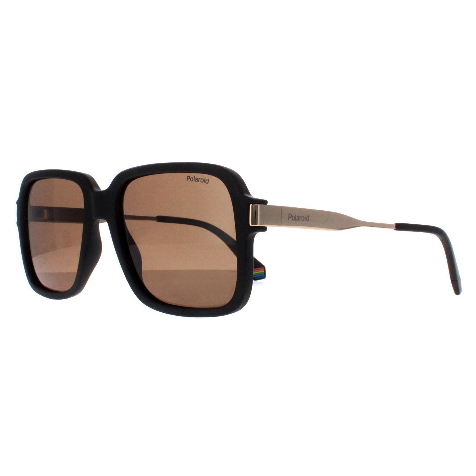 Polaroid Square Mens Black Bronze Polarized PLD 6220/S/X 2/5