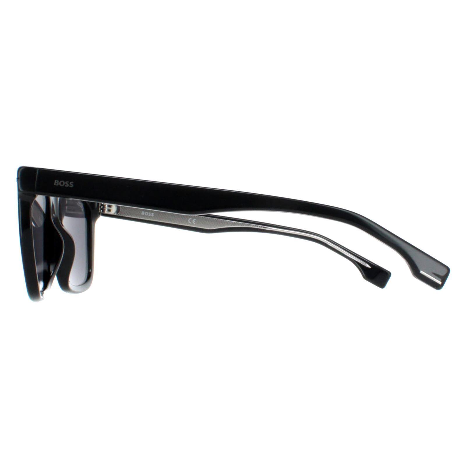 Lunettes de soleil BOSS 1317/S Homme acétate rectangulaires 3/4