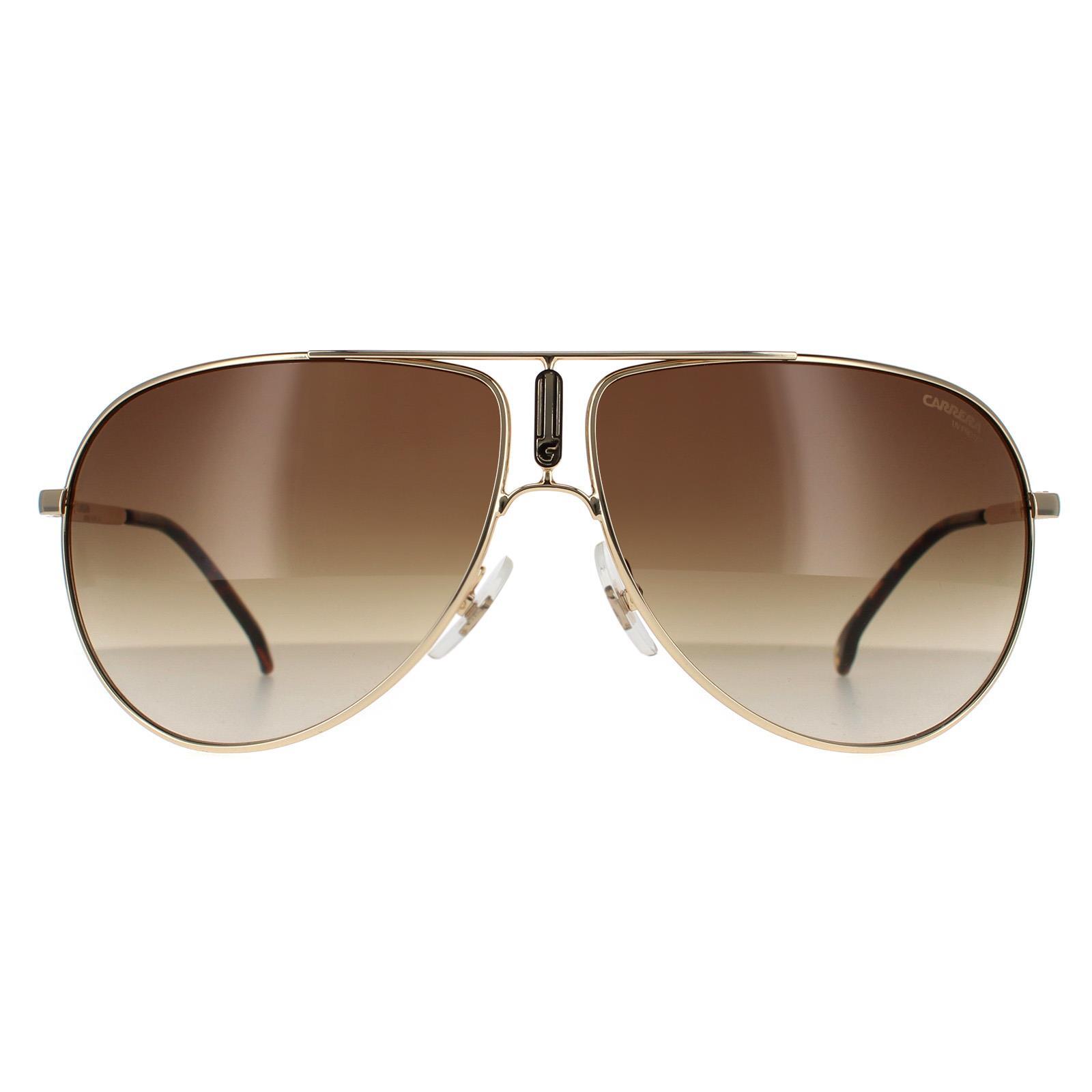 CARRERA Carrera Aviator Unisex Gold Brown Gradient Sunglasses