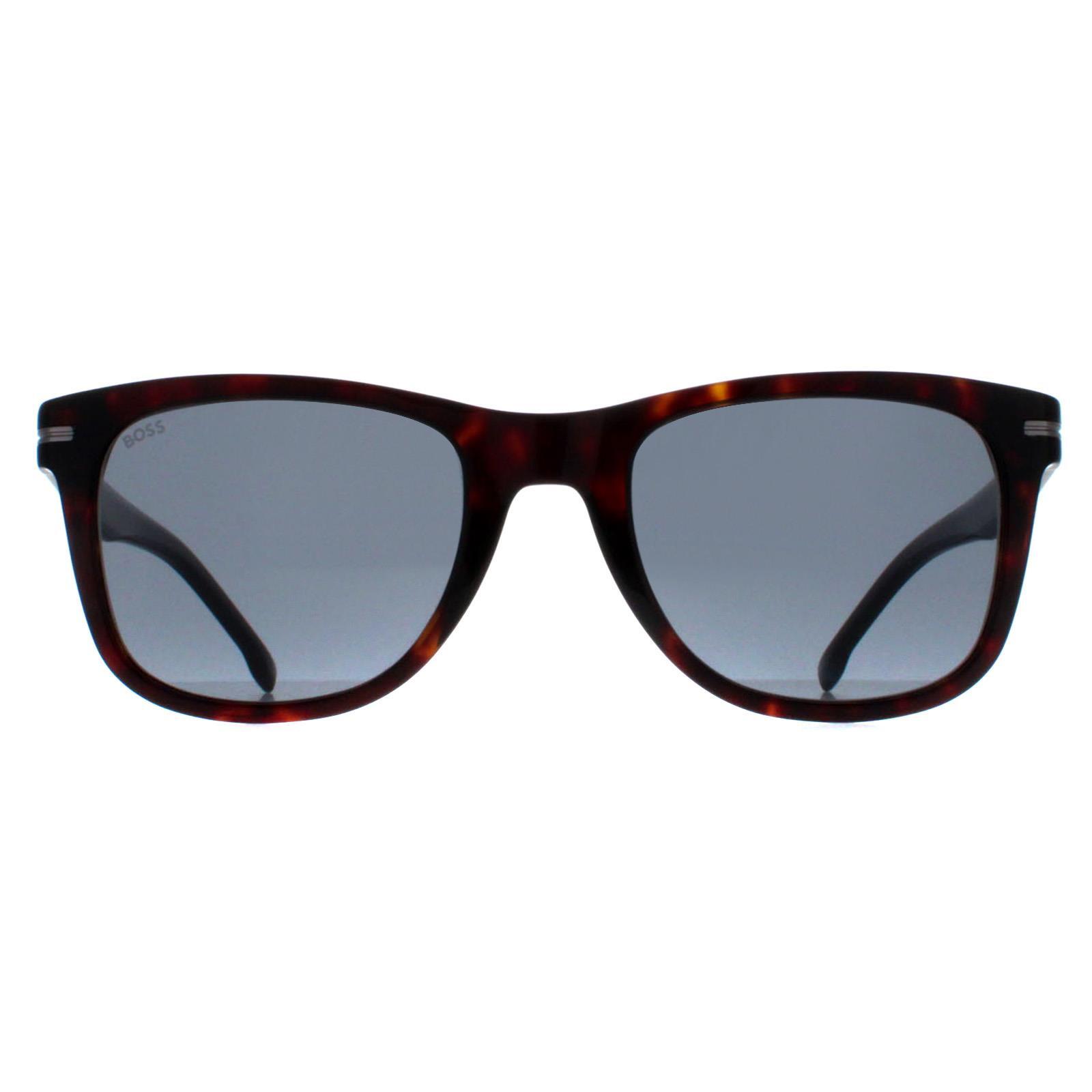HUGO BOSS Hugo Boss Rectangle Mens Havana Grey BOSS 1508/S