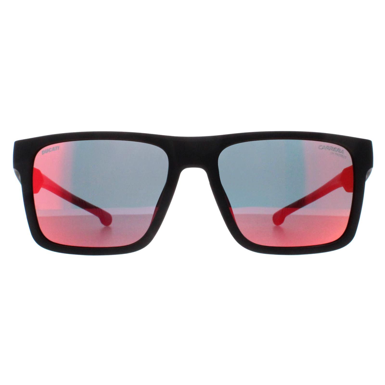 Carrera Square Mens Black and Red Red Multilayer Mirror Ducati CARDUC 021/S 1/4