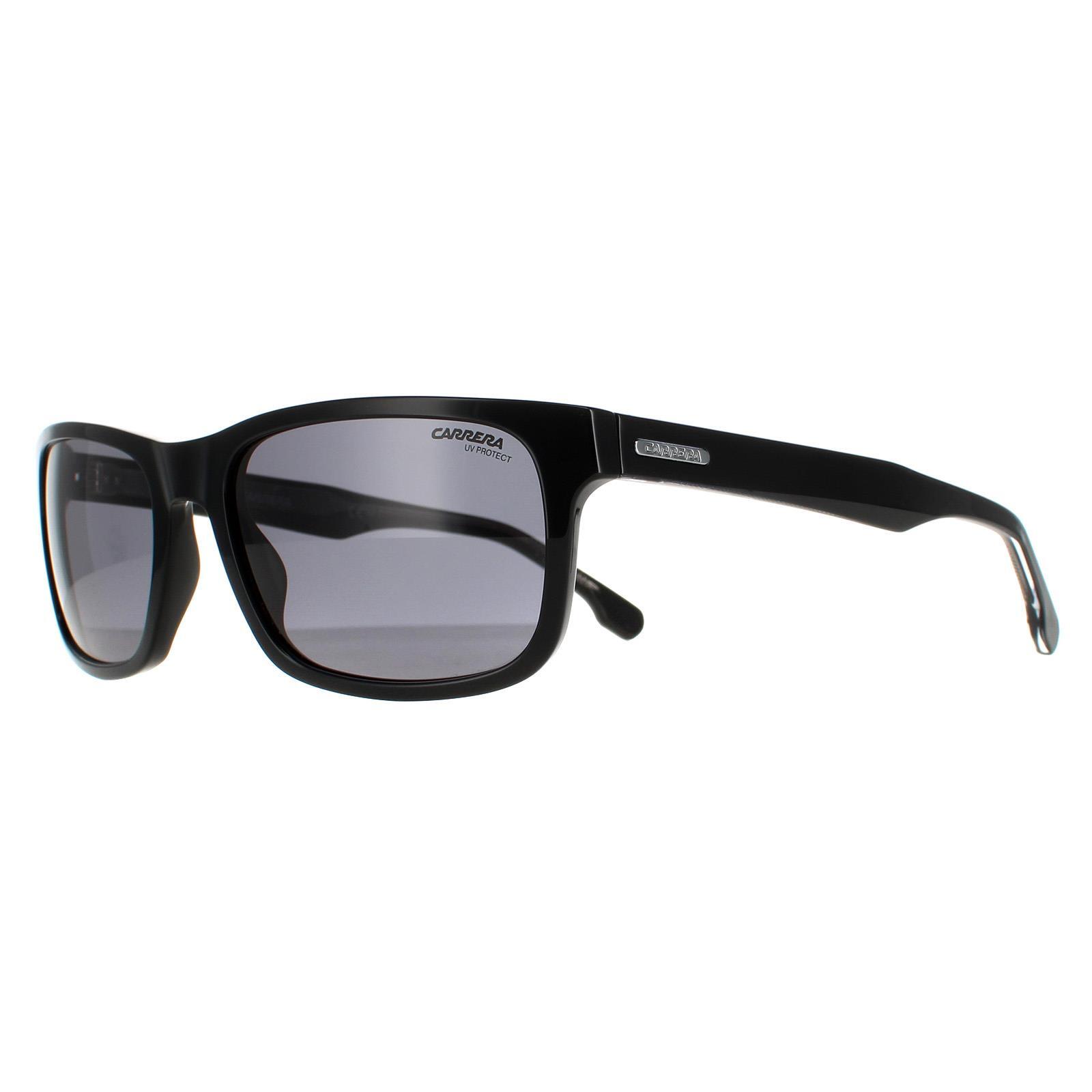 Carrera Rectangle Mens Black Grey Sunglasses 2/4