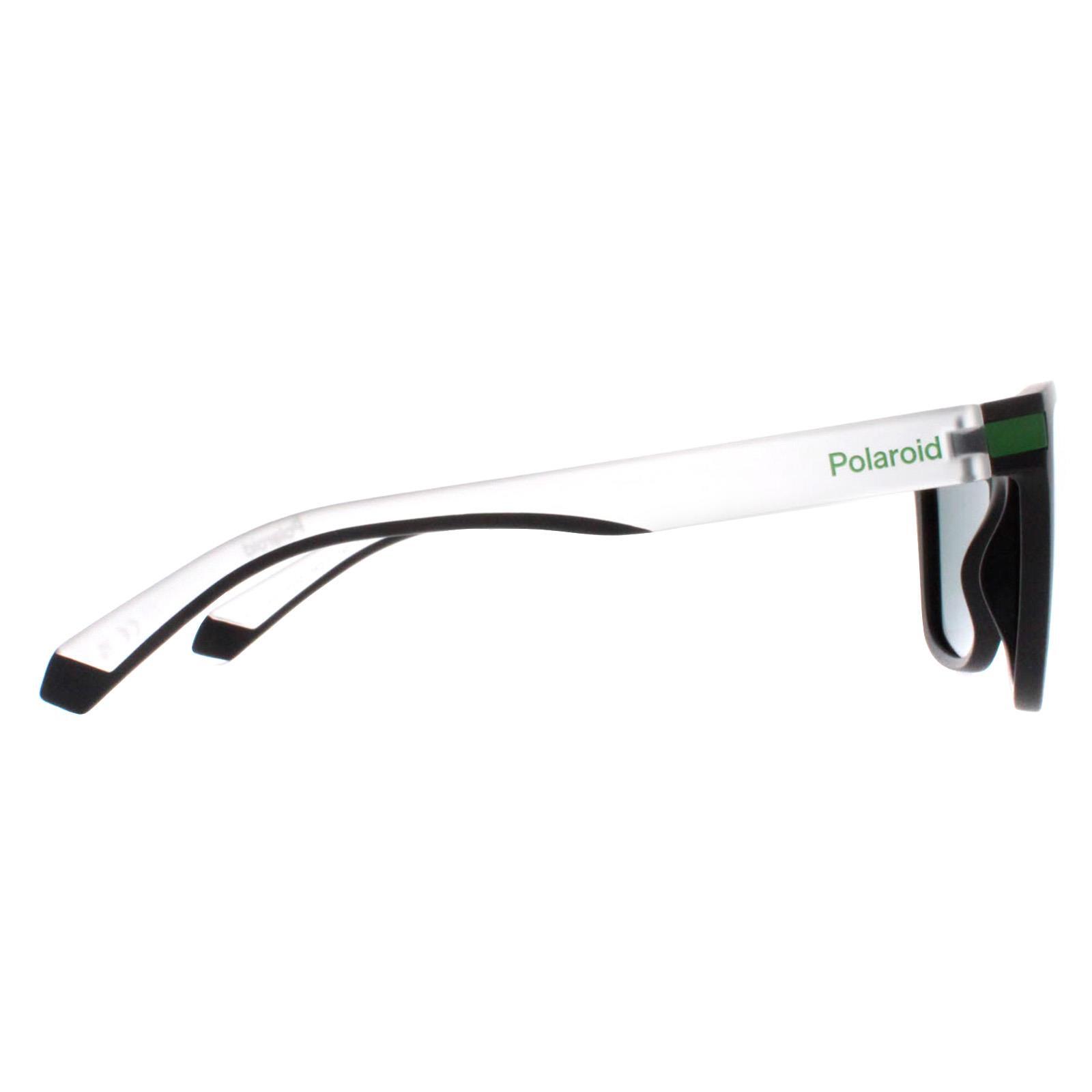 Polaroid Square Unisex Matte Black Green Grey Green Mirror Polarized PLD 2138/S 4/4