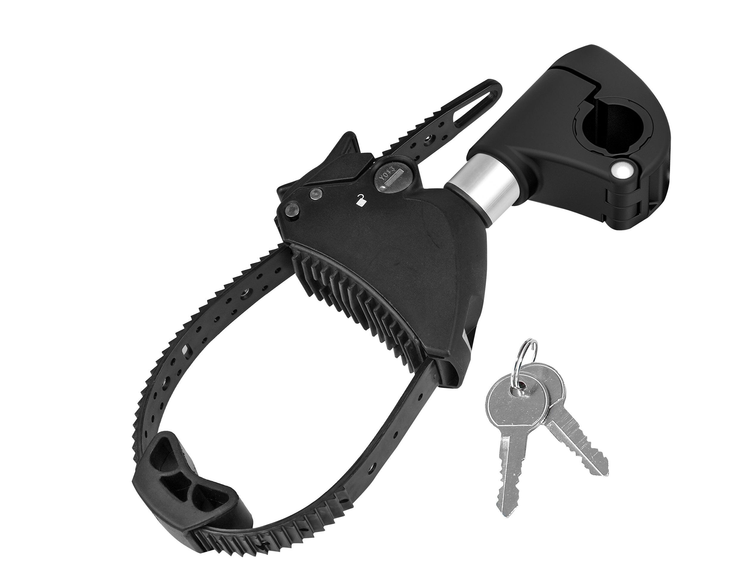 PORTE-VÉLO EUFAB: FIXE-CADRE COURT AMOVIBLE Ø 25 + 30 MM ANTIVOL AVEC COLLIER DE 1/6