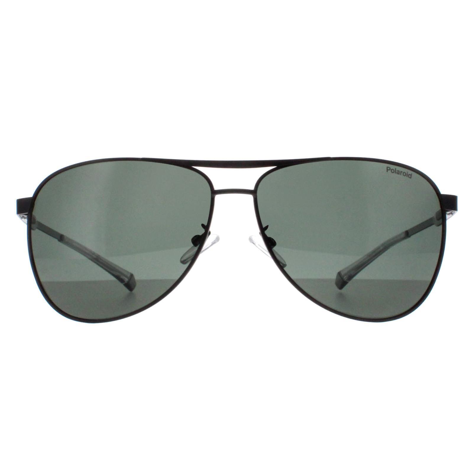 POLAROID Polaroid Aviator Mens Matte Black Green Polarized PLD 2160/G/S/X