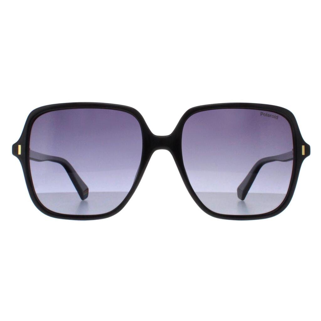 Polaroid Square Womens Black Grey Gradient Polarized PLD 6219/S
