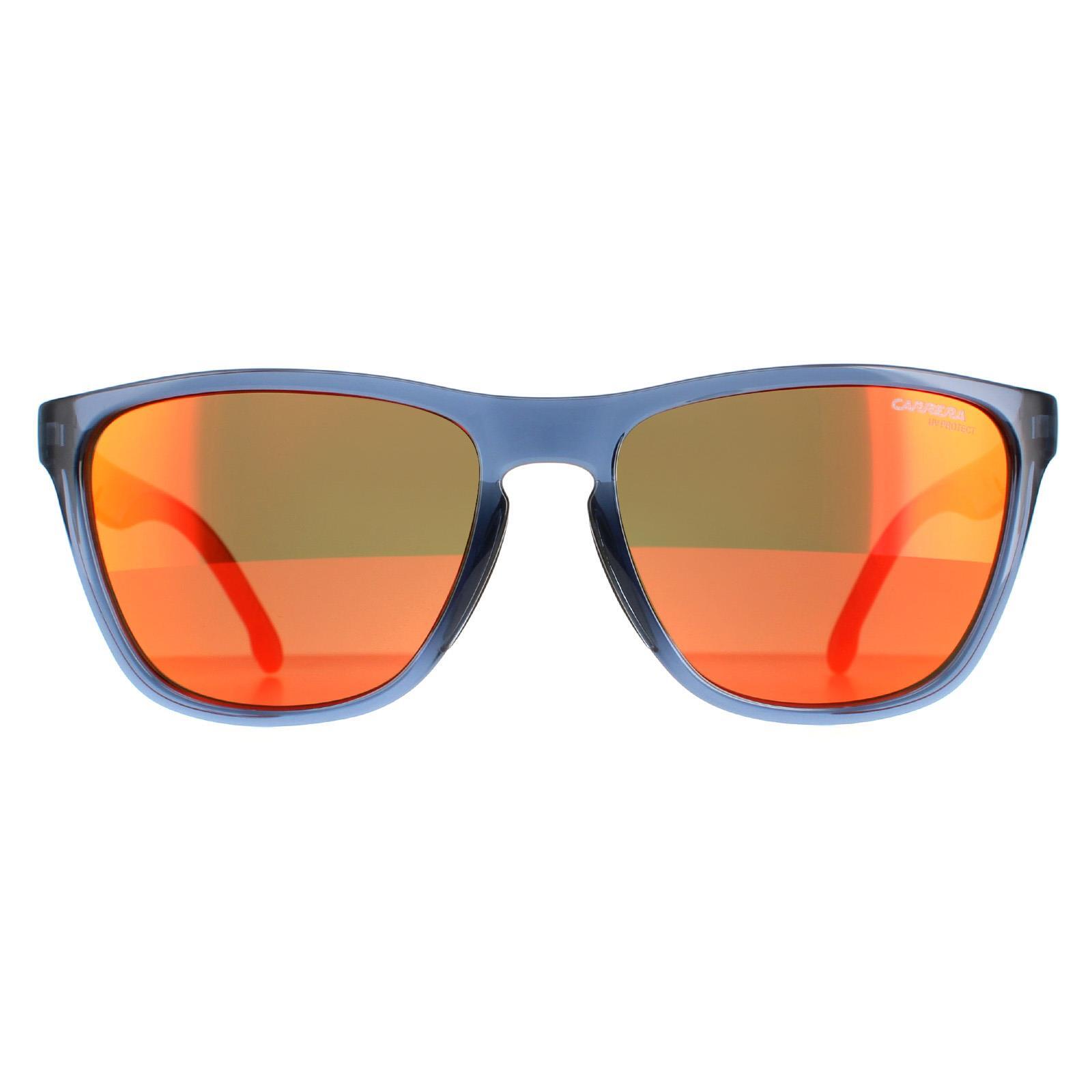 CARRERA Carrera Square Unisex Blue Orange Flash Mirror Sunglasses