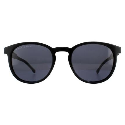 Lunettes de soleil Hugo Boss BOSS 0922_S acétate noir ronde UV400