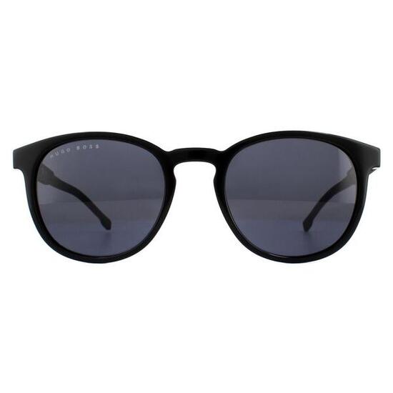 Lunettes de soleil Hugo Boss BOSS 0922_S acétate noir ronde UV400