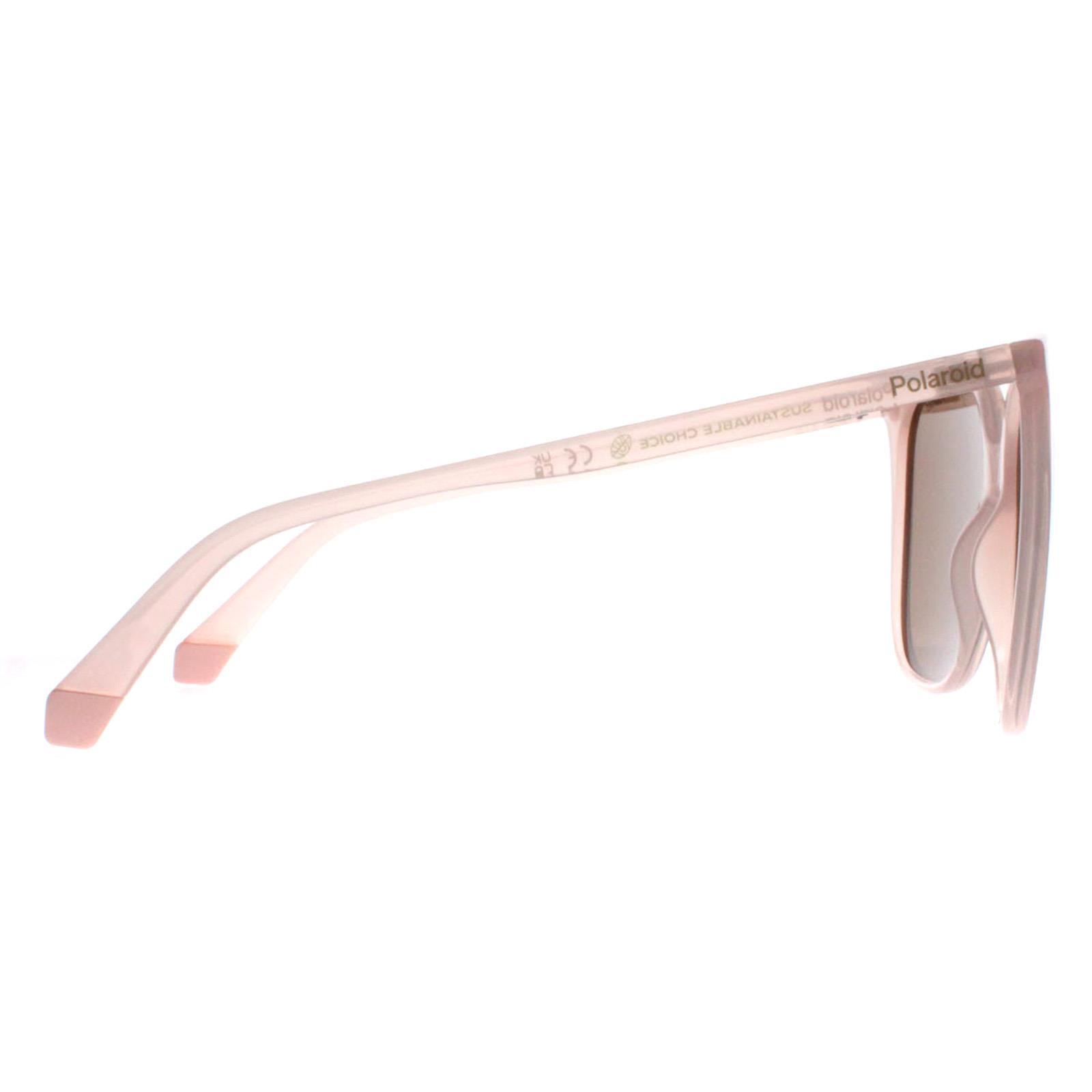 Polaroid Square Womens Pink Bronze Polarized PLD 6218/S 4/4