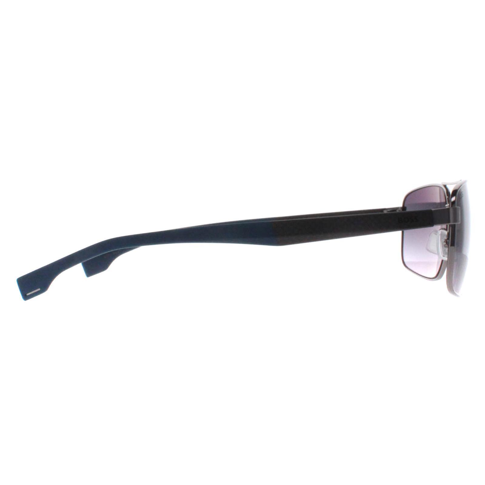 Hugo Boss Aviator Mens Ruthenium Blue Blue BOSS 1580/S 4/4